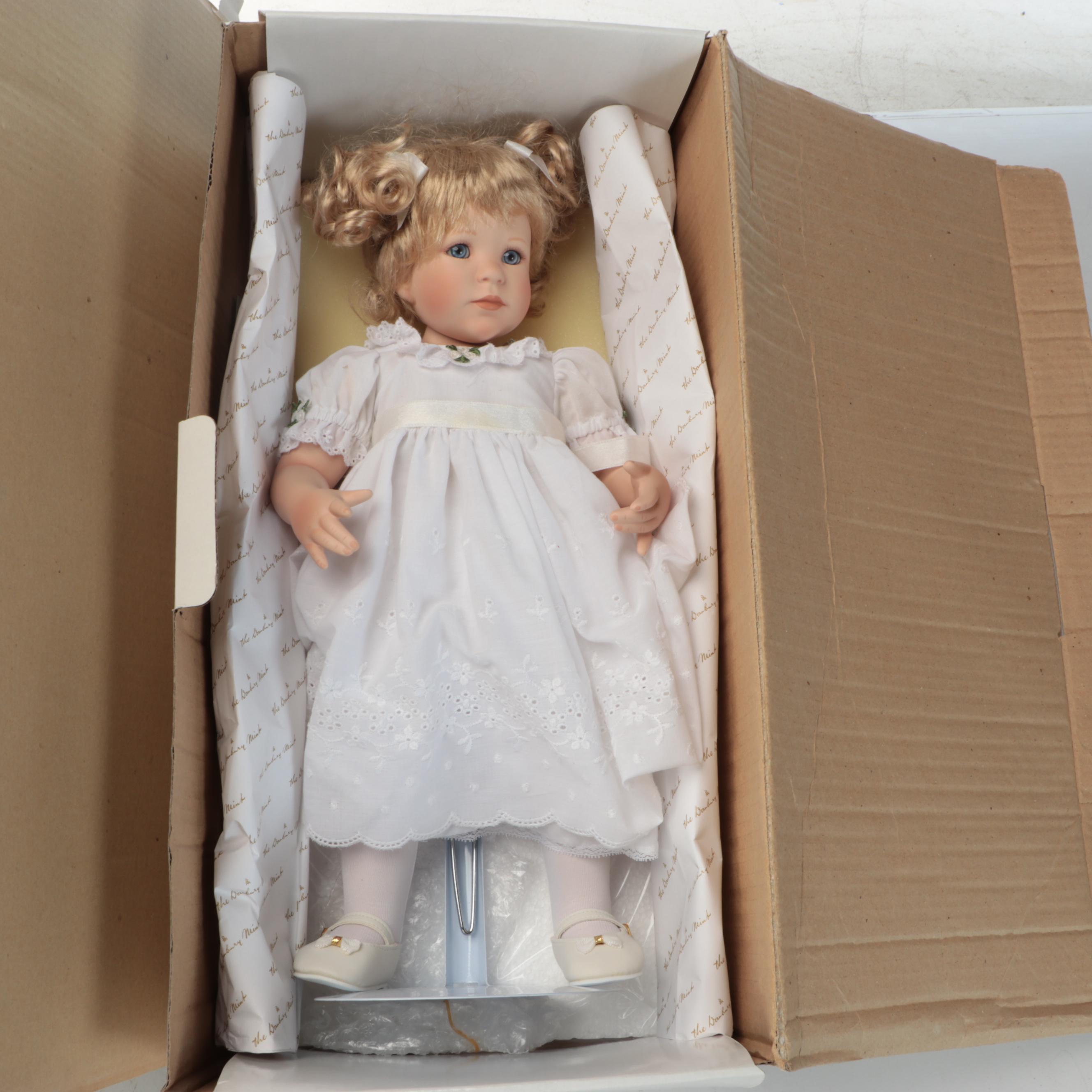 Danbury Mint "Patience", "A Child's Prayer" and "Sitting Pretty" Porcelain Dolls