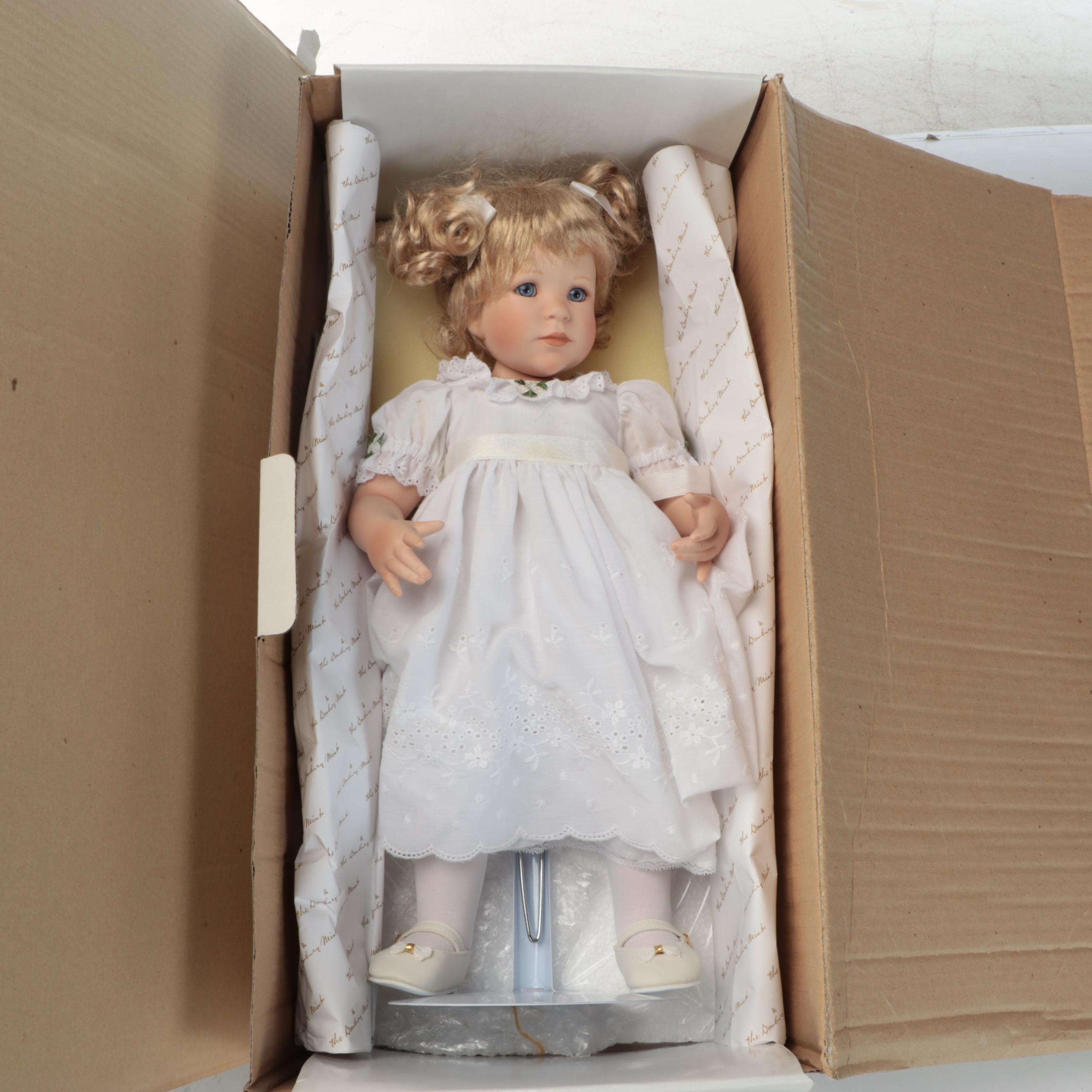 Danbury Mint "Patience", "A Child's Prayer" and "Sitting Pretty" Porcelain Dolls