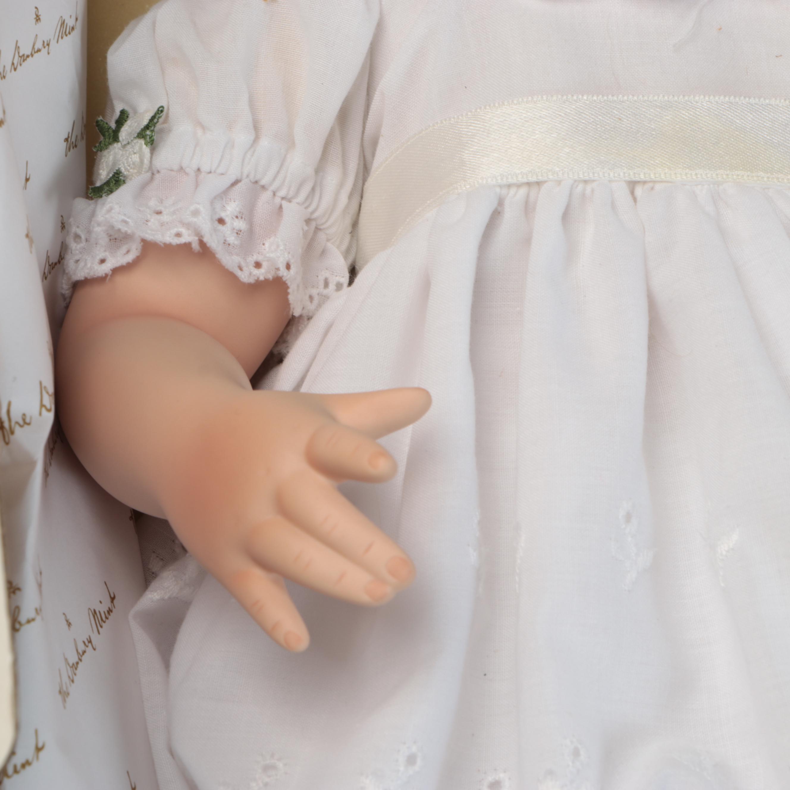 Danbury Mint "Patience", "A Child's Prayer" and "Sitting Pretty" Porcelain Dolls