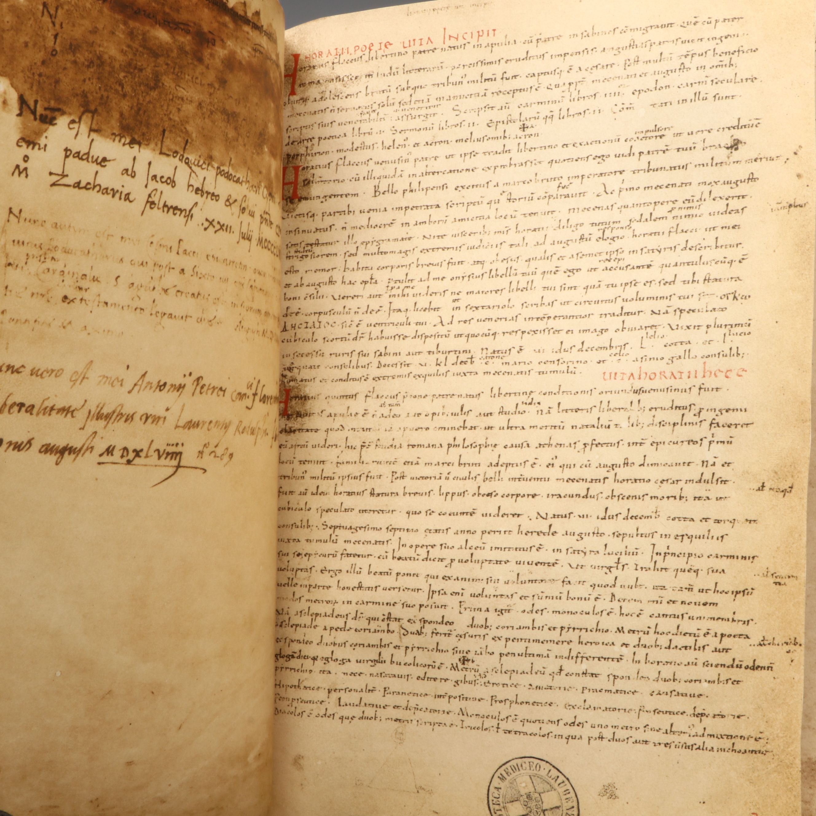 Facsimile Edition "L'Orazio laurenziano già di Francesco Petrarca" Set, 1933