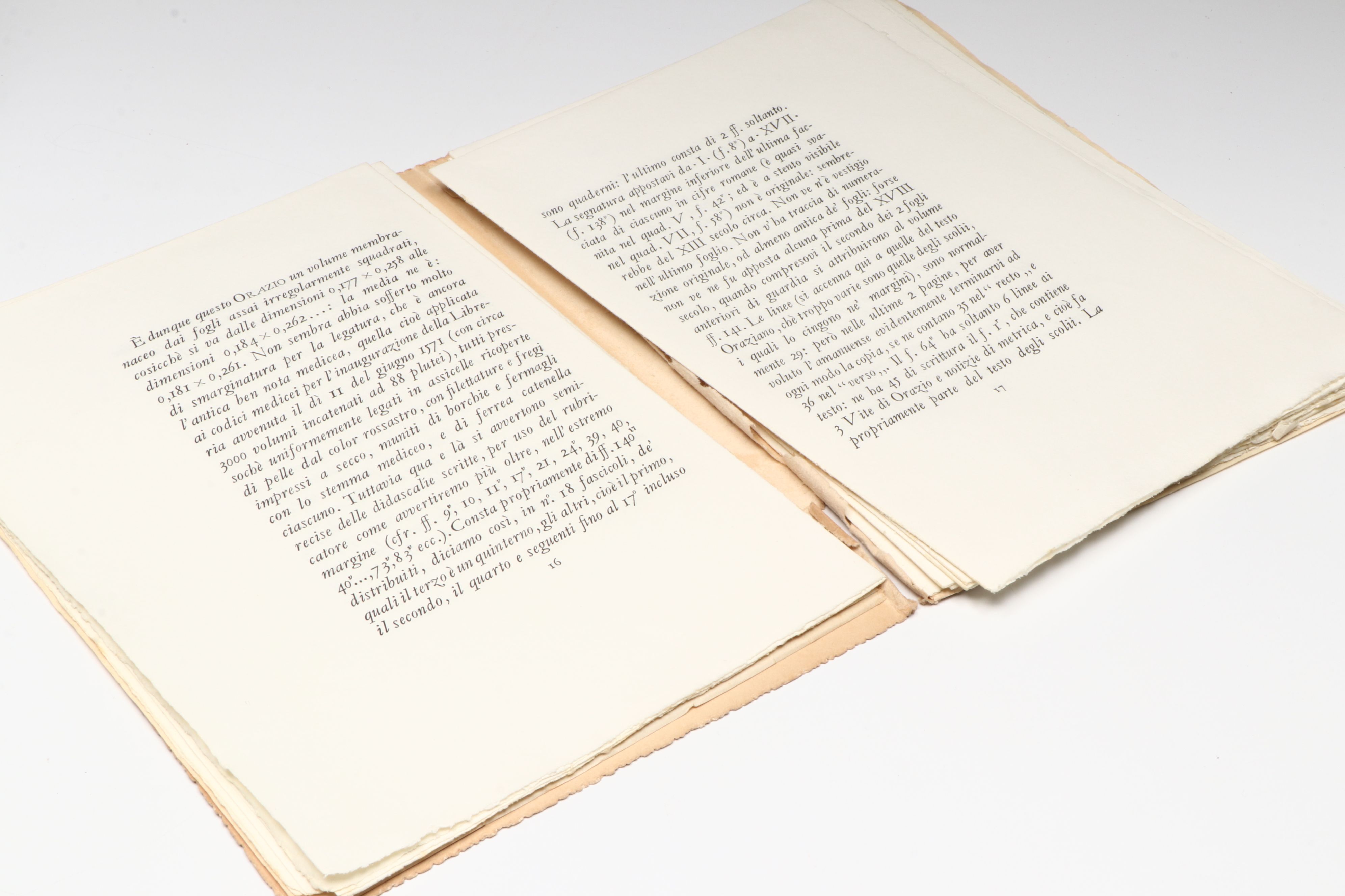 Facsimile Edition "L'Orazio laurenziano già di Francesco Petrarca" Set, 1933