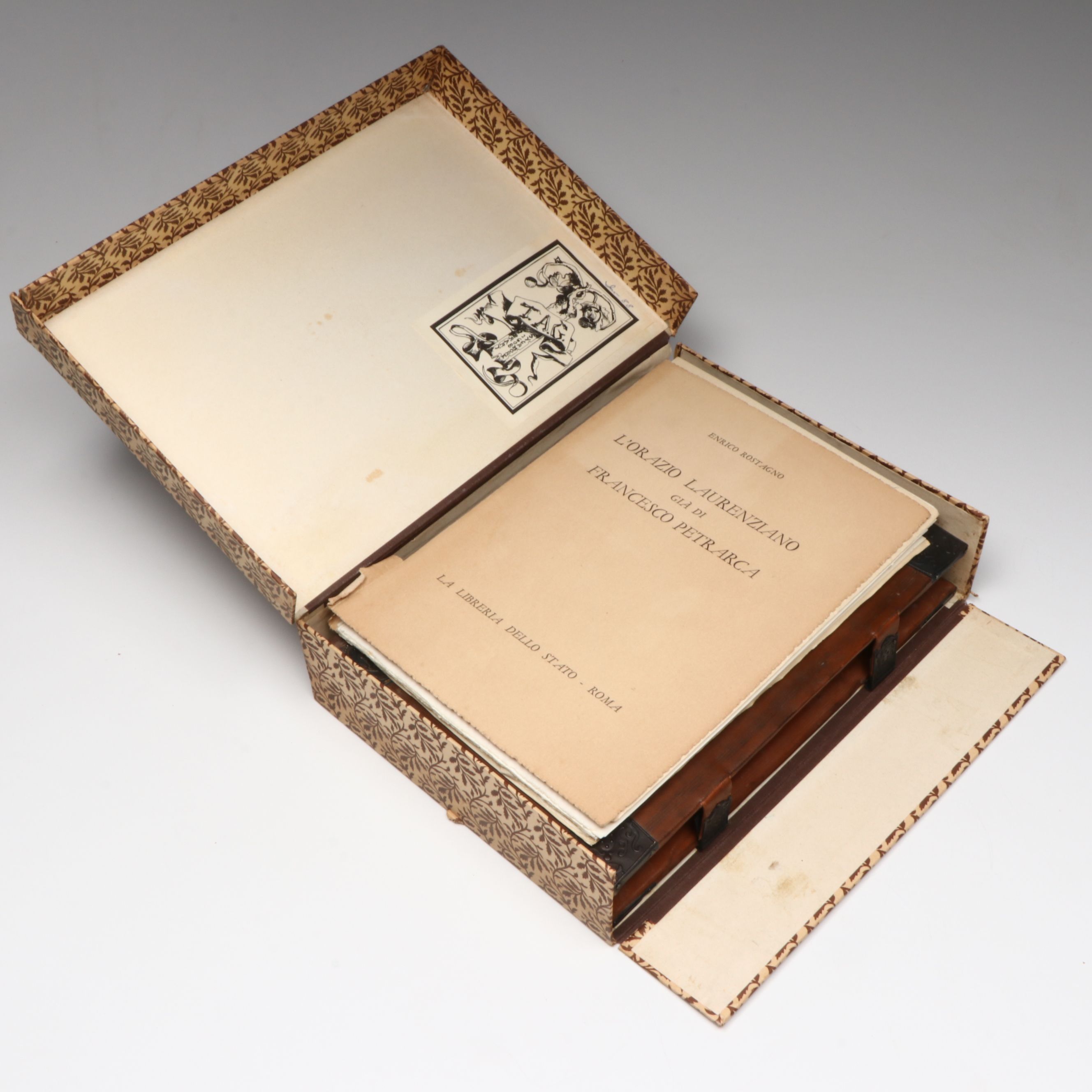 Facsimile Edition "L'Orazio laurenziano già di Francesco Petrarca" Set, 1933