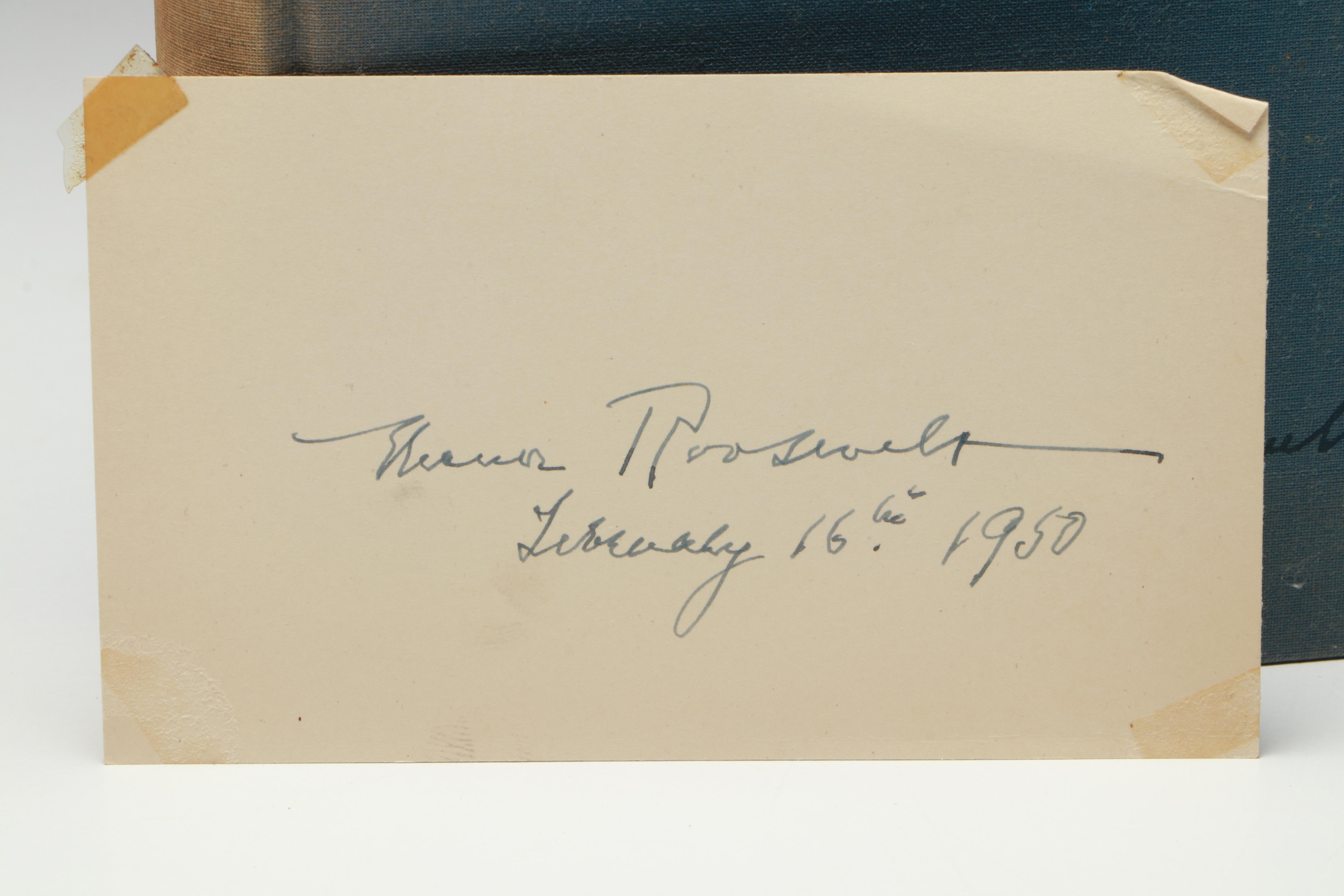 "This I Remember" by Eleanor Roosevelt with Signed Letter, Mid-20th Century
