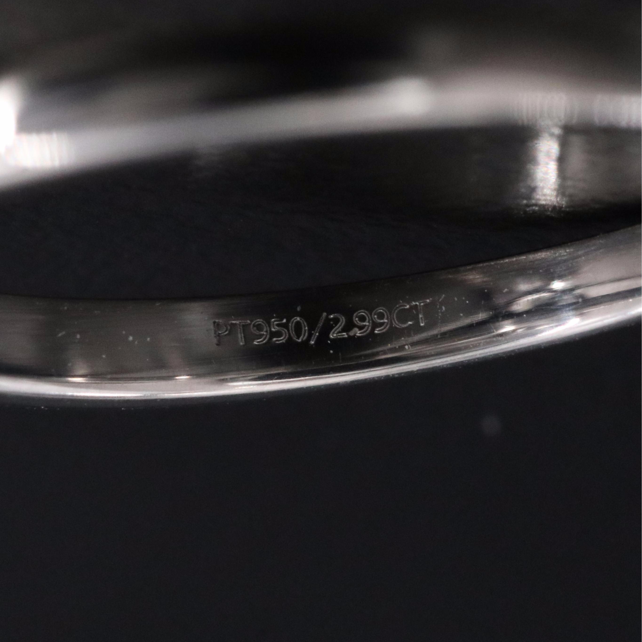 Platinum 2.99 CT Lab Grown Diamond Solitaire Ring with IGI Report