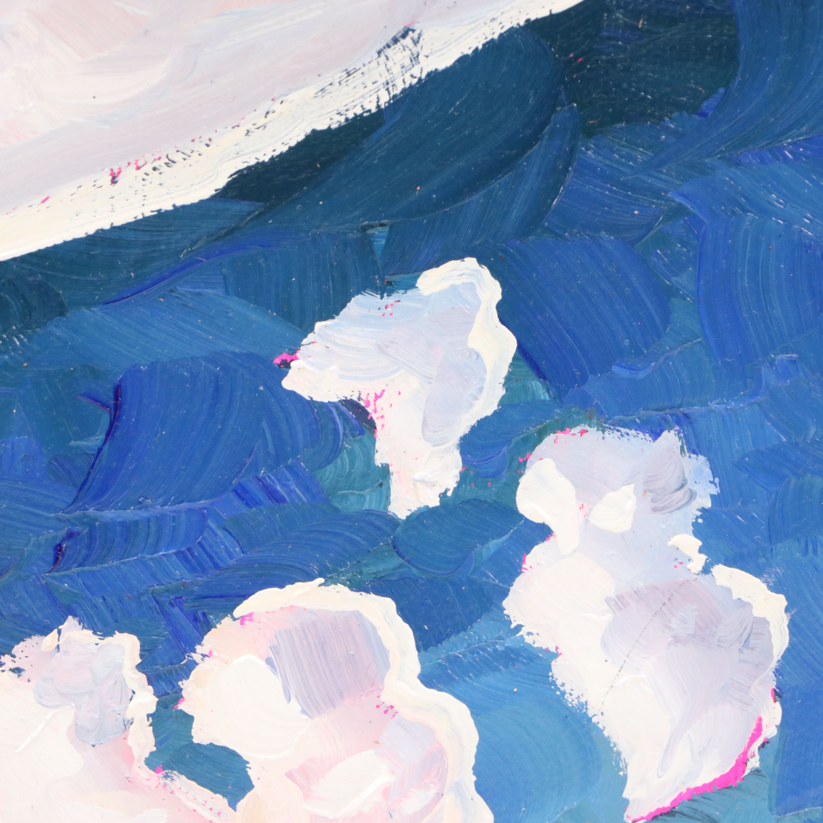 William Hawkins Mountainous Landscape Oil Painting, 2025