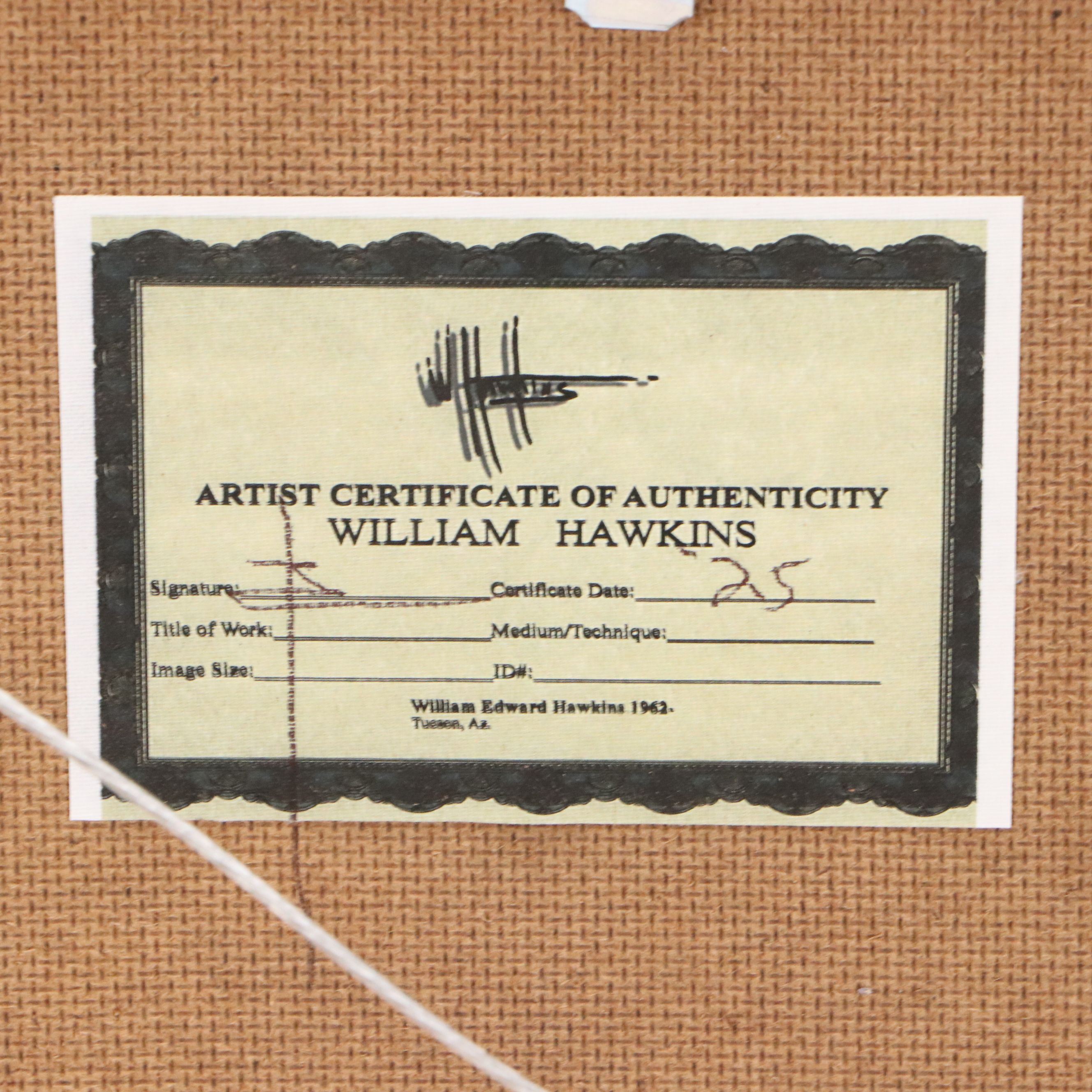 William Hawkins Mountainous Landscape Oil Painting, 2025