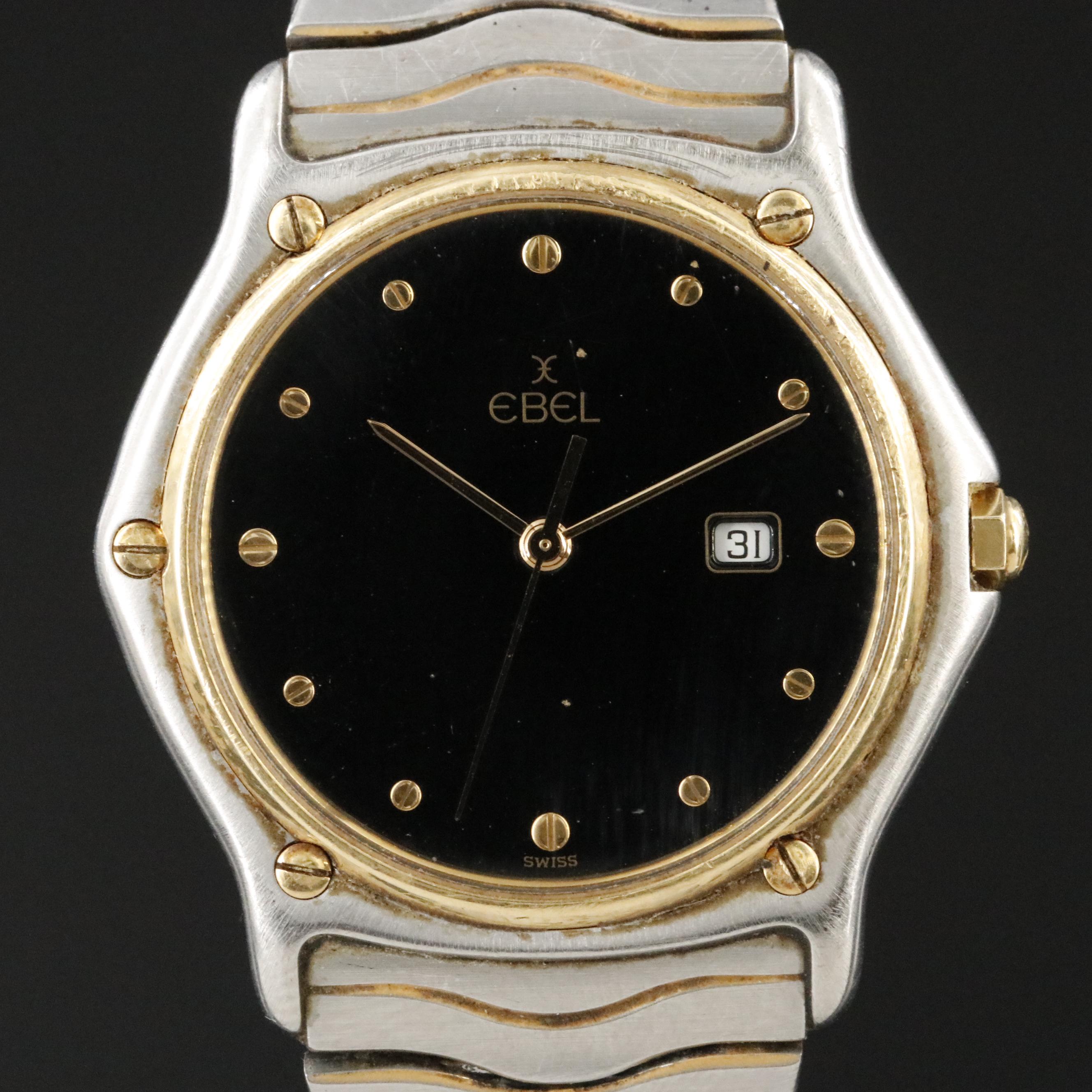 Ebel 18K and Stainless Steel Sport Classic Wave Two-Tone Watch #183903