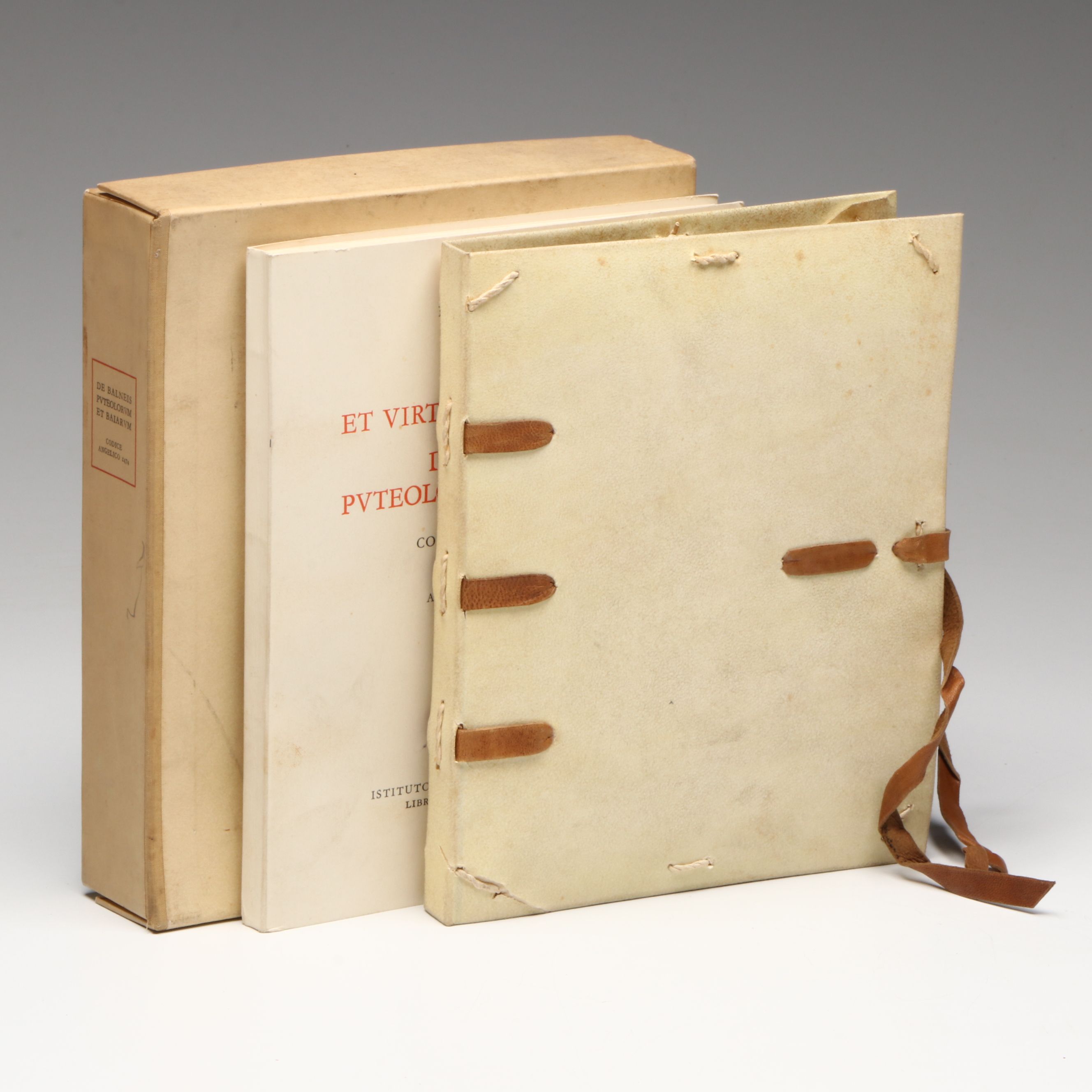 Facsimile Edition "Nomina et Virtutes Balneorum" Set by Petrus de Ebulo, 1962