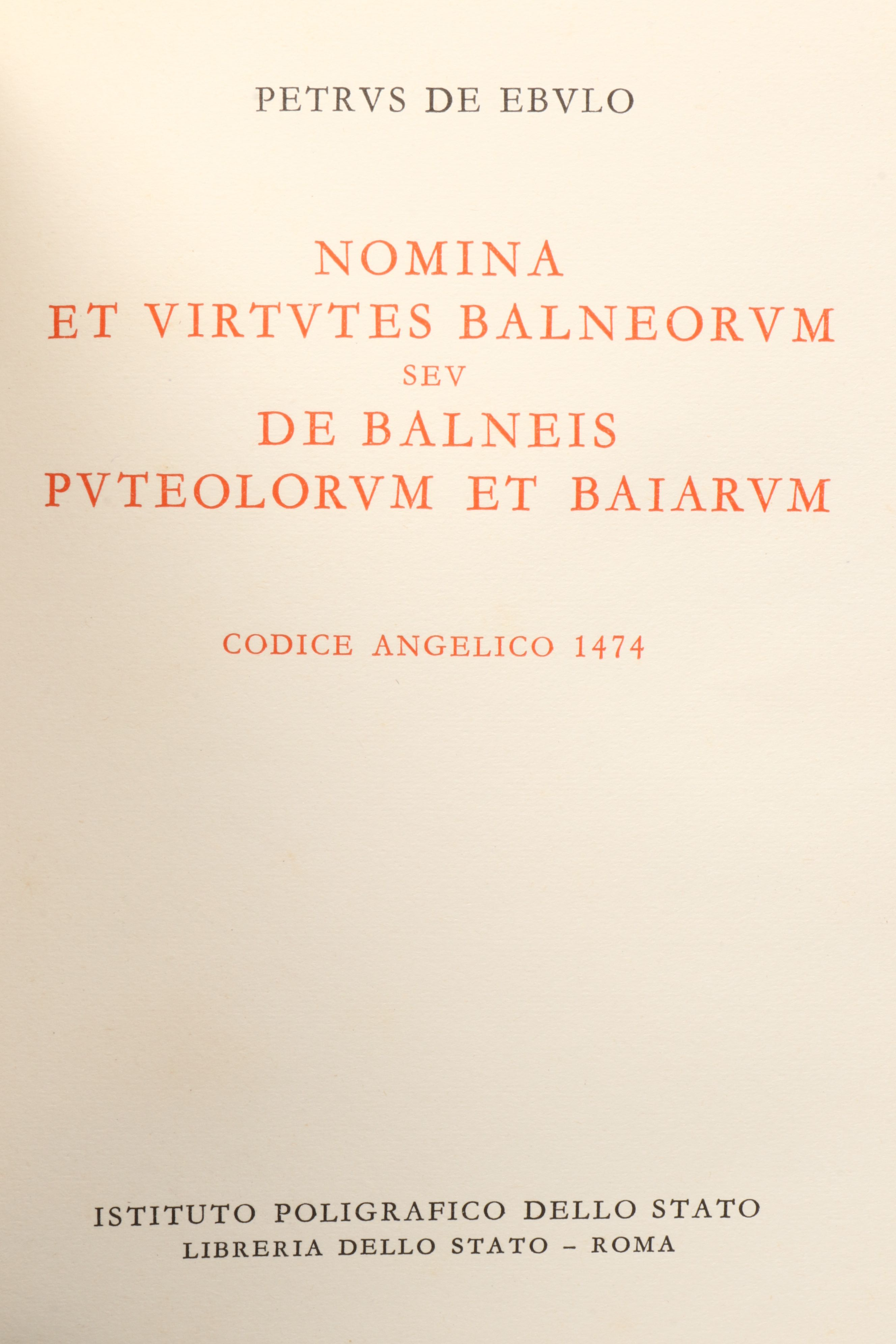 Facsimile Edition "Nomina et Virtutes Balneorum" Set by Petrus de Ebulo, 1962