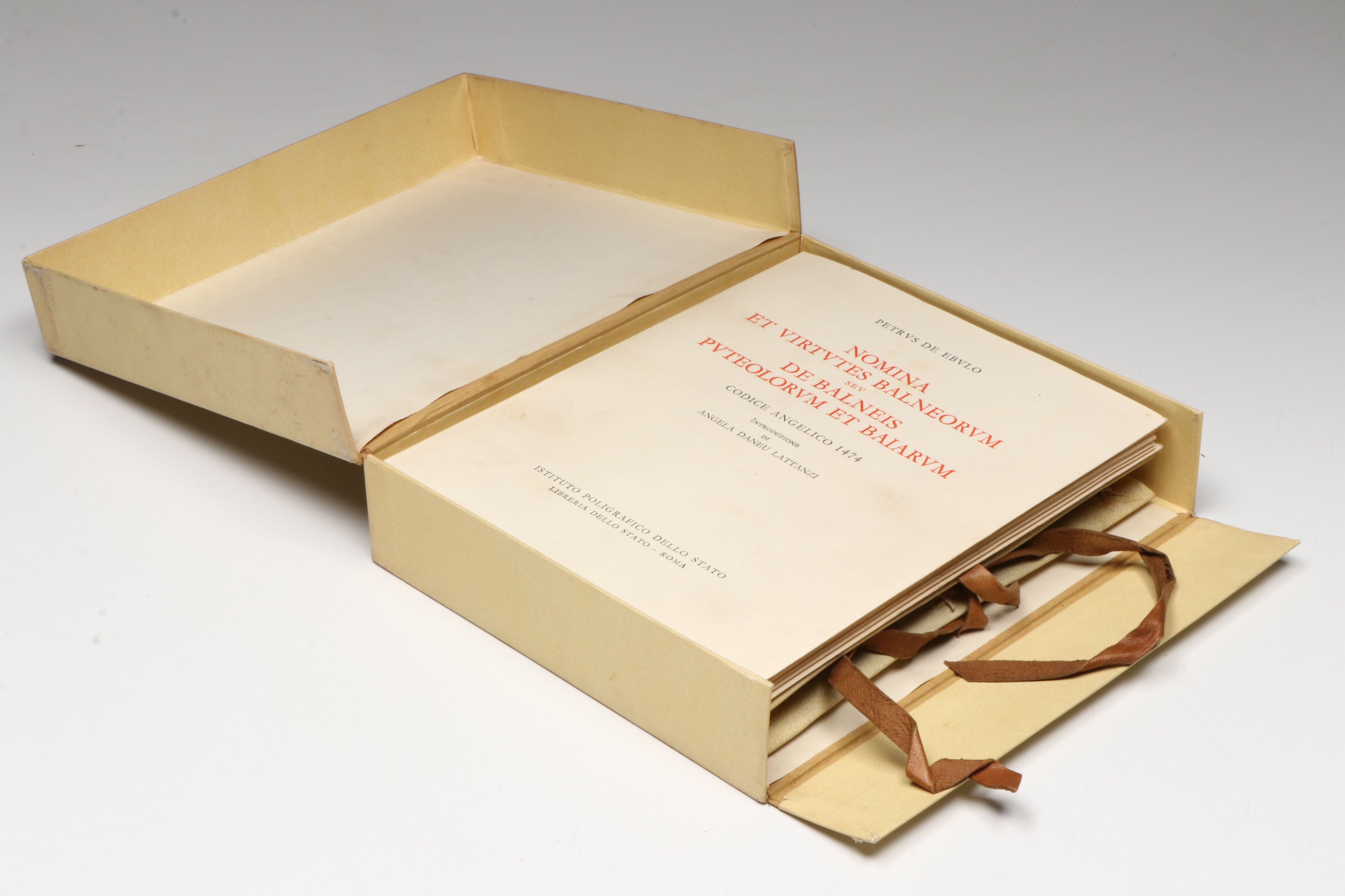 Facsimile Edition "Nomina et Virtutes Balneorum" Set by Petrus de Ebulo, 1962