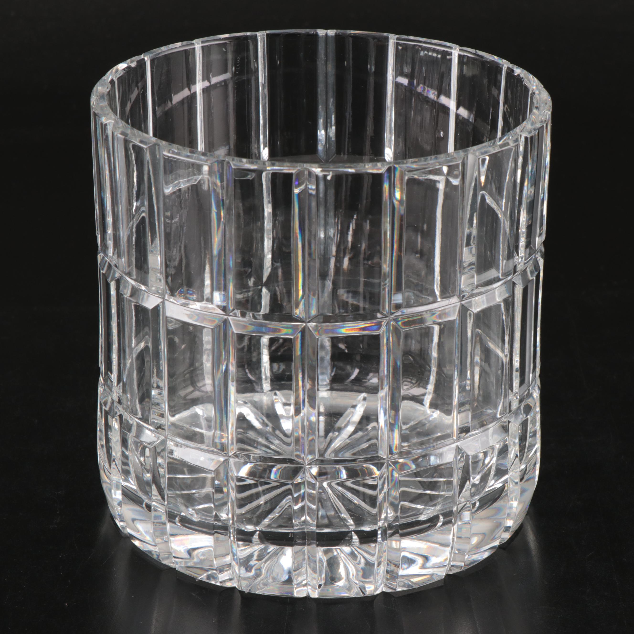 Christopher Stuart "Starstruck" Crystal Vase with Lenox and Other Tableware