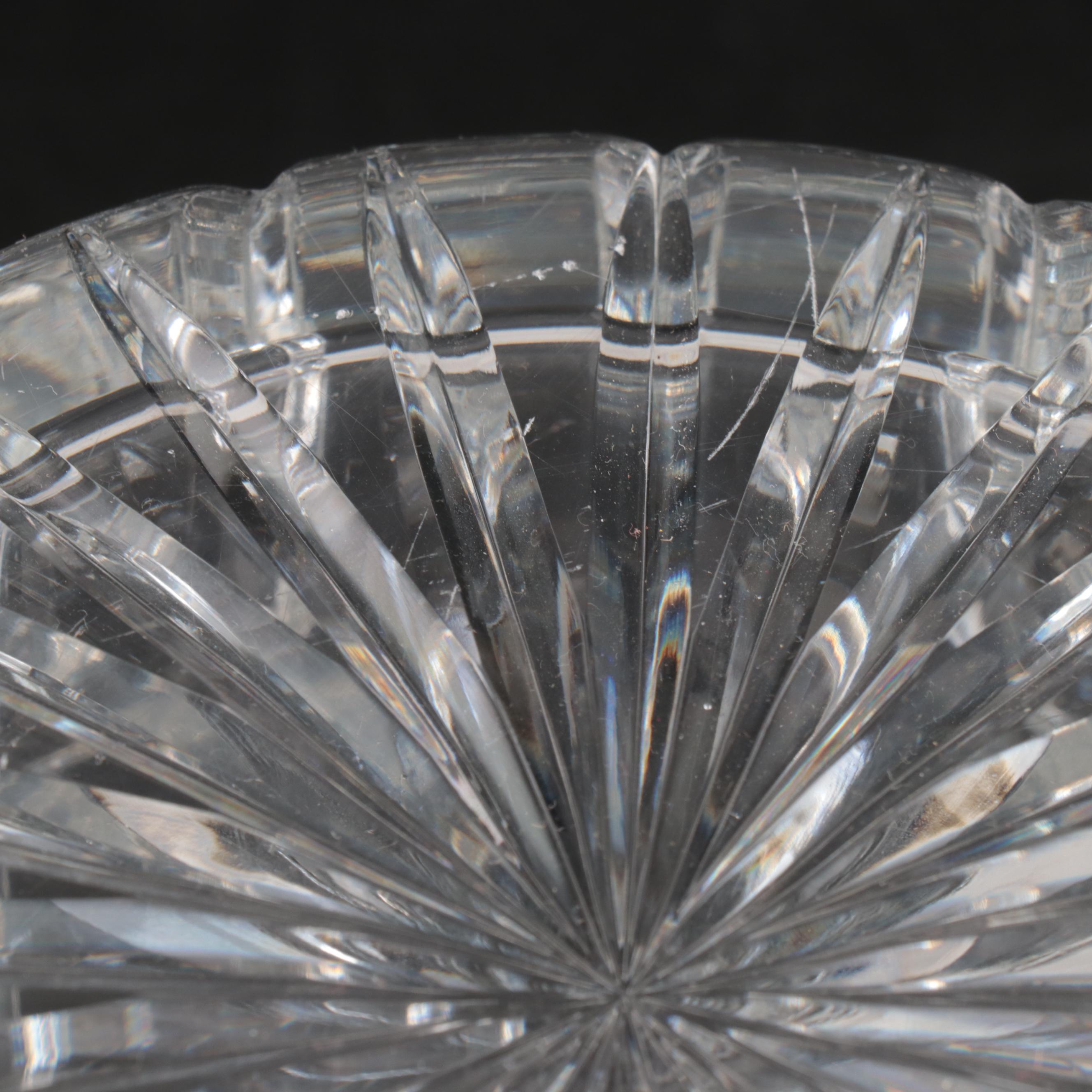 Christopher Stuart "Starstruck" Crystal Vase with Lenox and Other Tableware