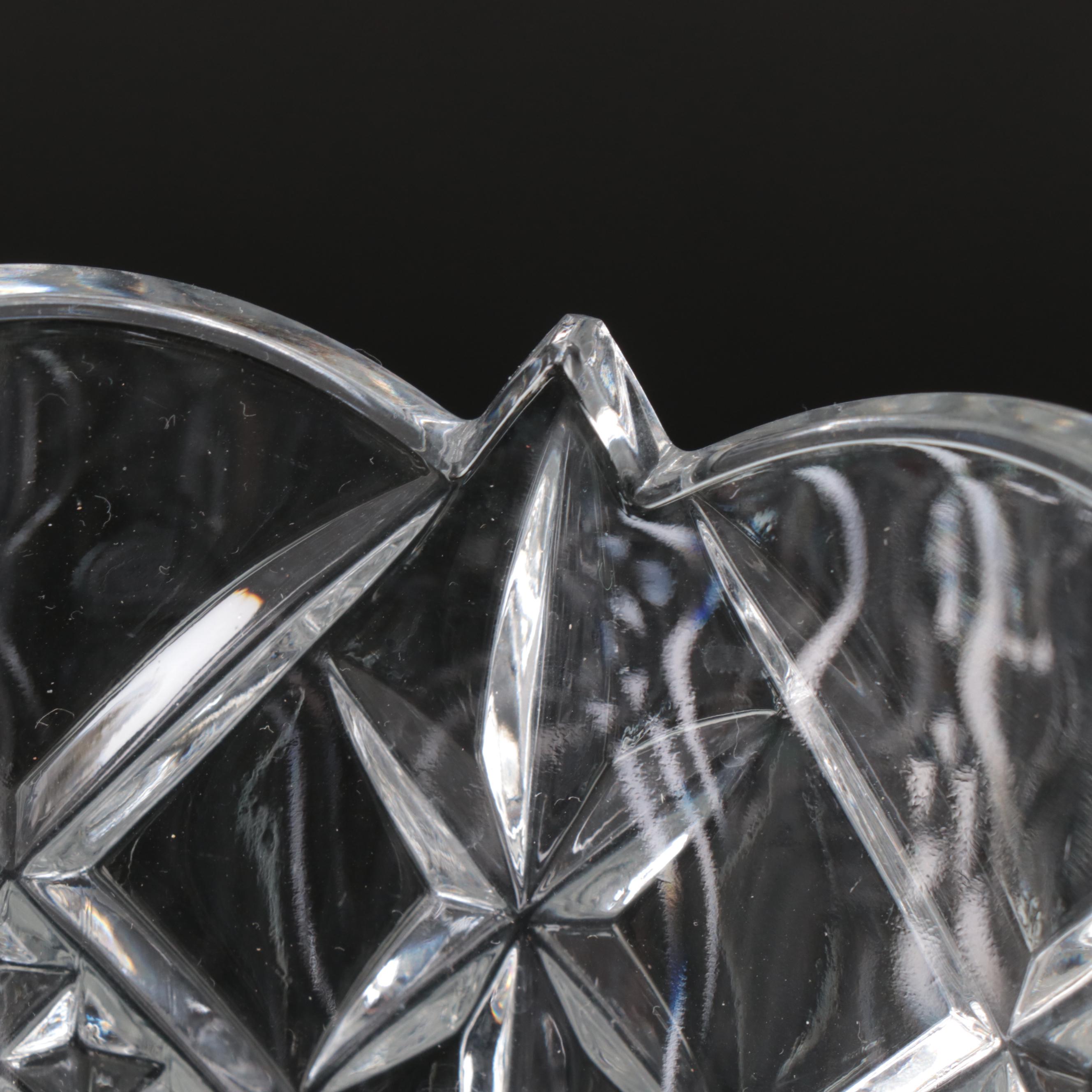 Christopher Stuart "Starstruck" Crystal Vase with Lenox and Other Tableware