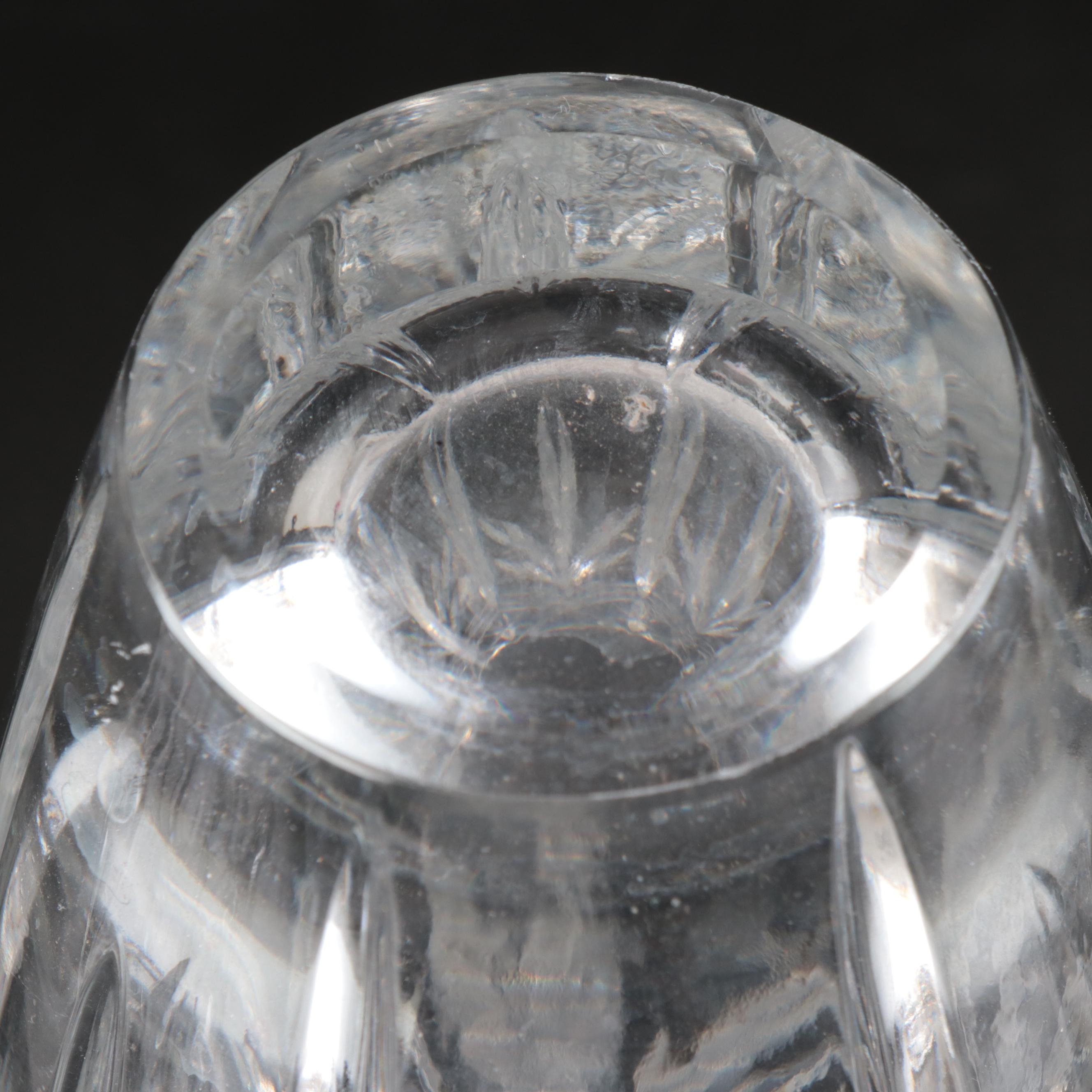 Christopher Stuart "Starstruck" Crystal Vase with Lenox and Other Tableware