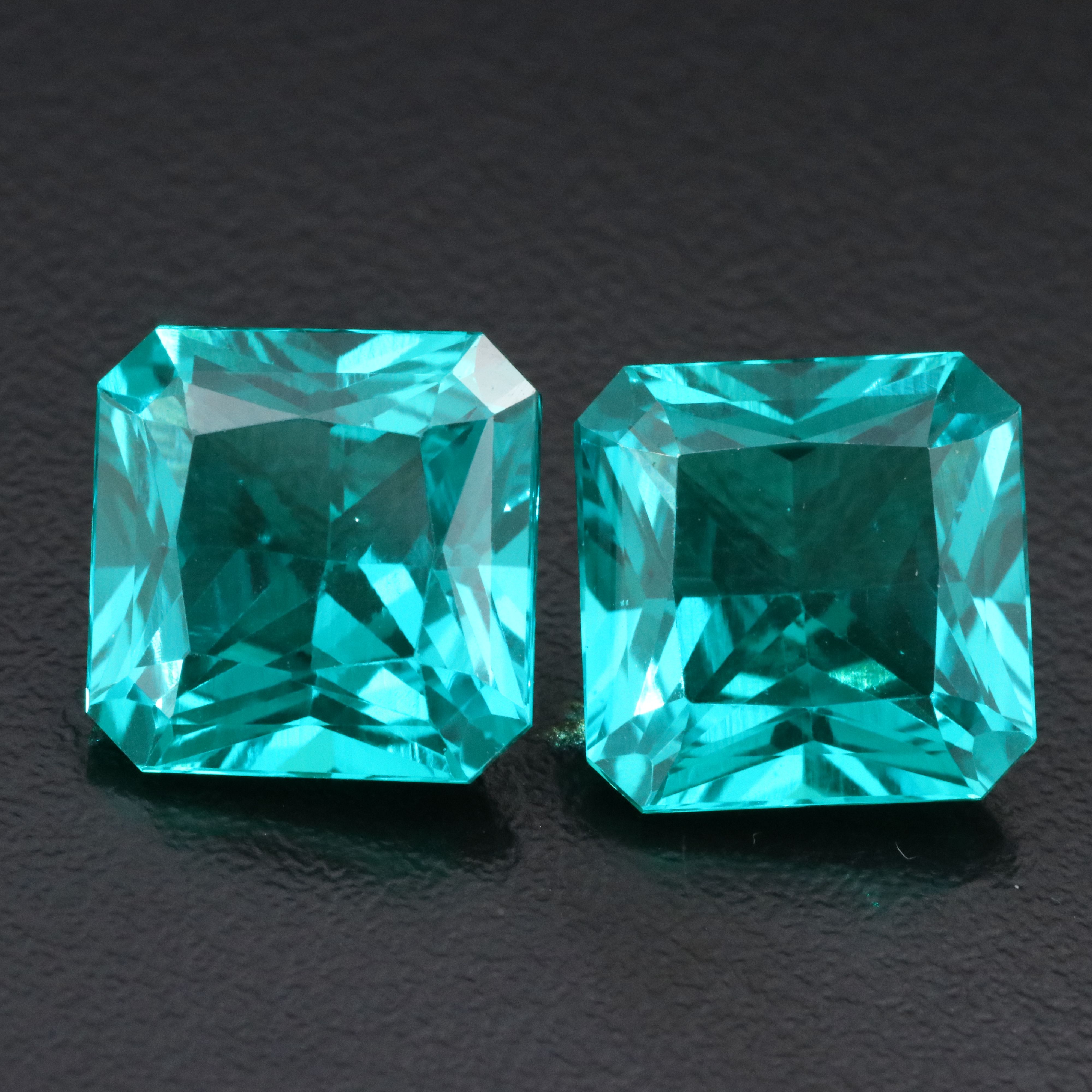 Loose 18.43 CTW Matched Pair Lab Grown Emerald