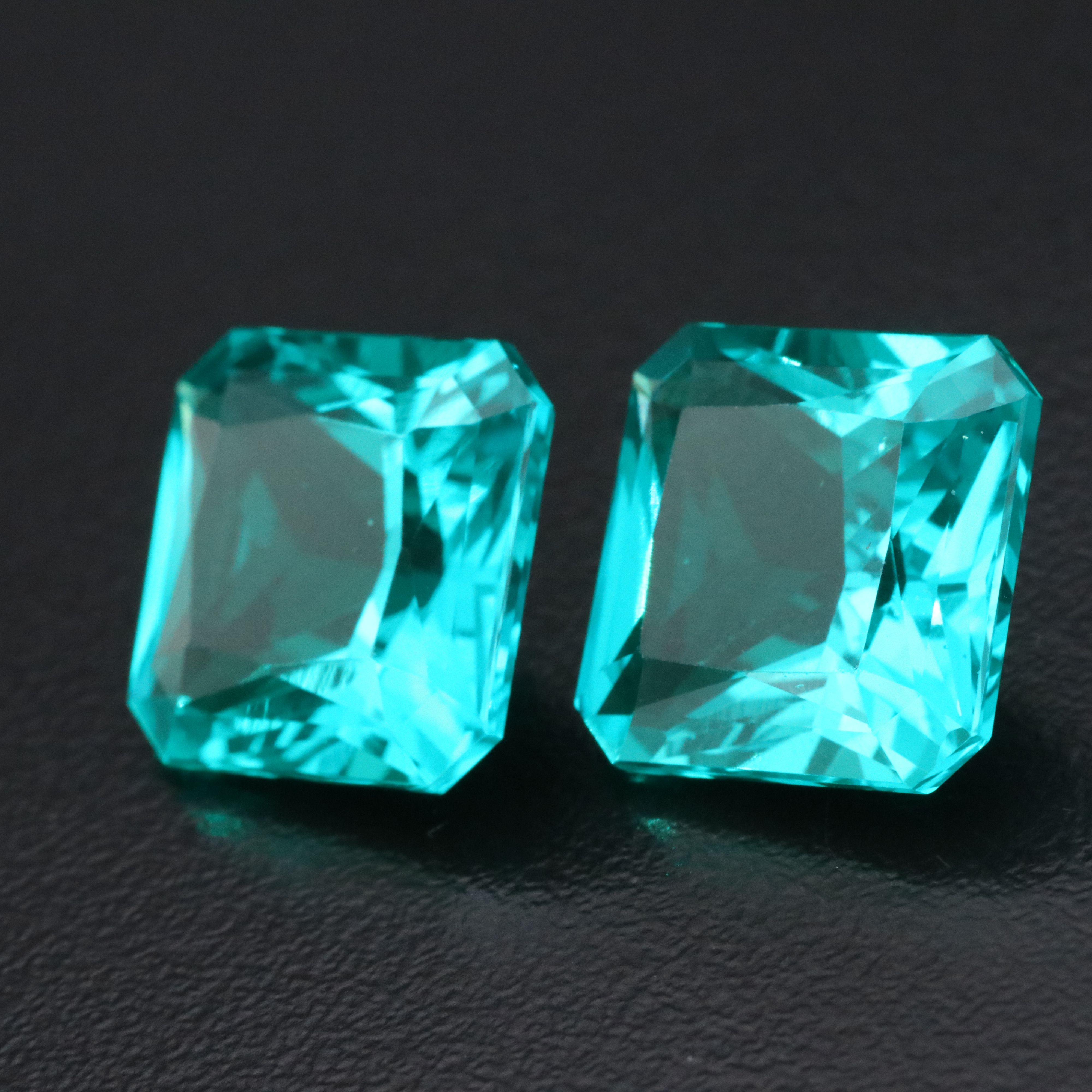 Loose 18.43 CTW Matched Pair Lab Grown Emerald