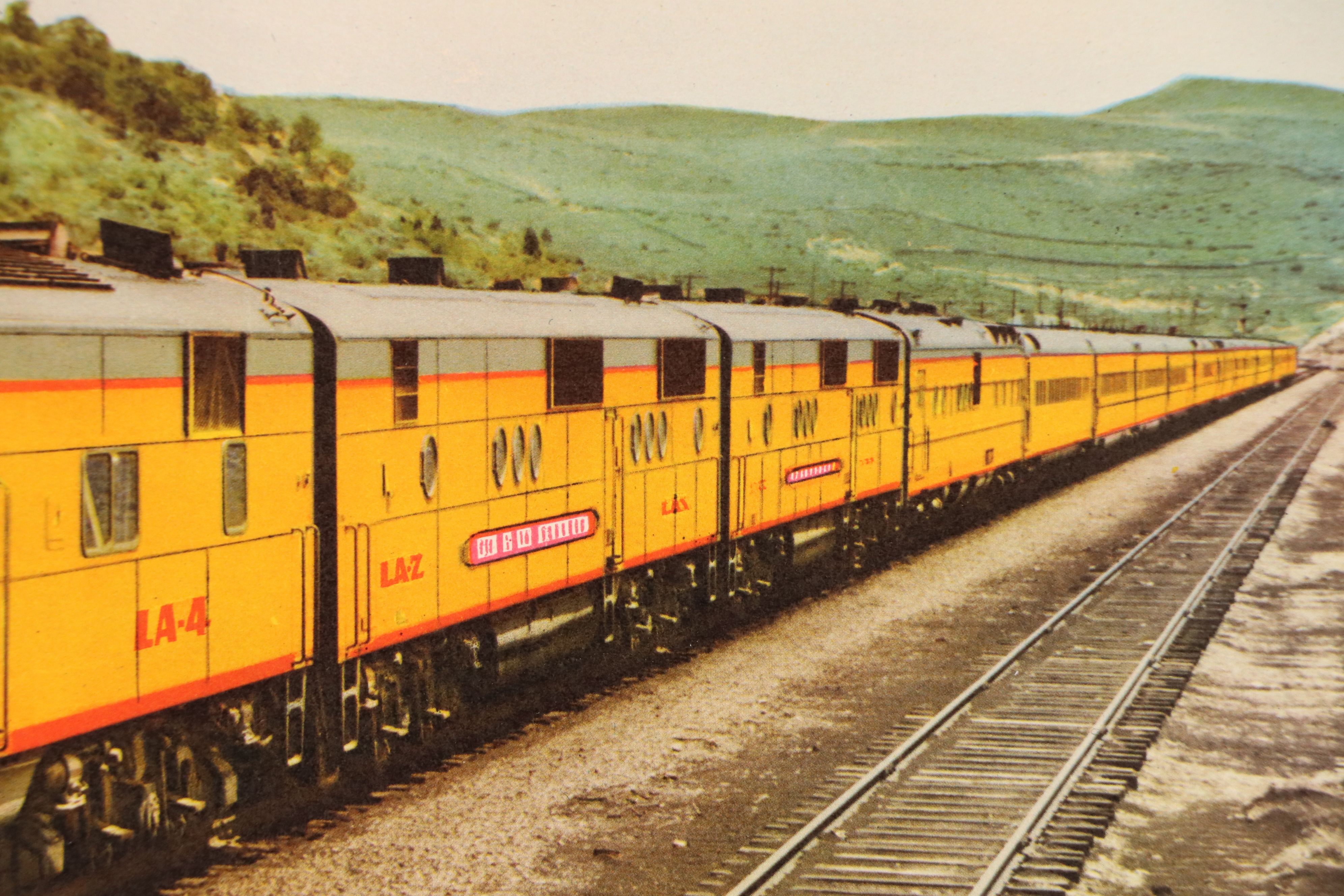 Offset Lithograph "Union Pacific Railroad, City of Los Angeles...," 20th Century