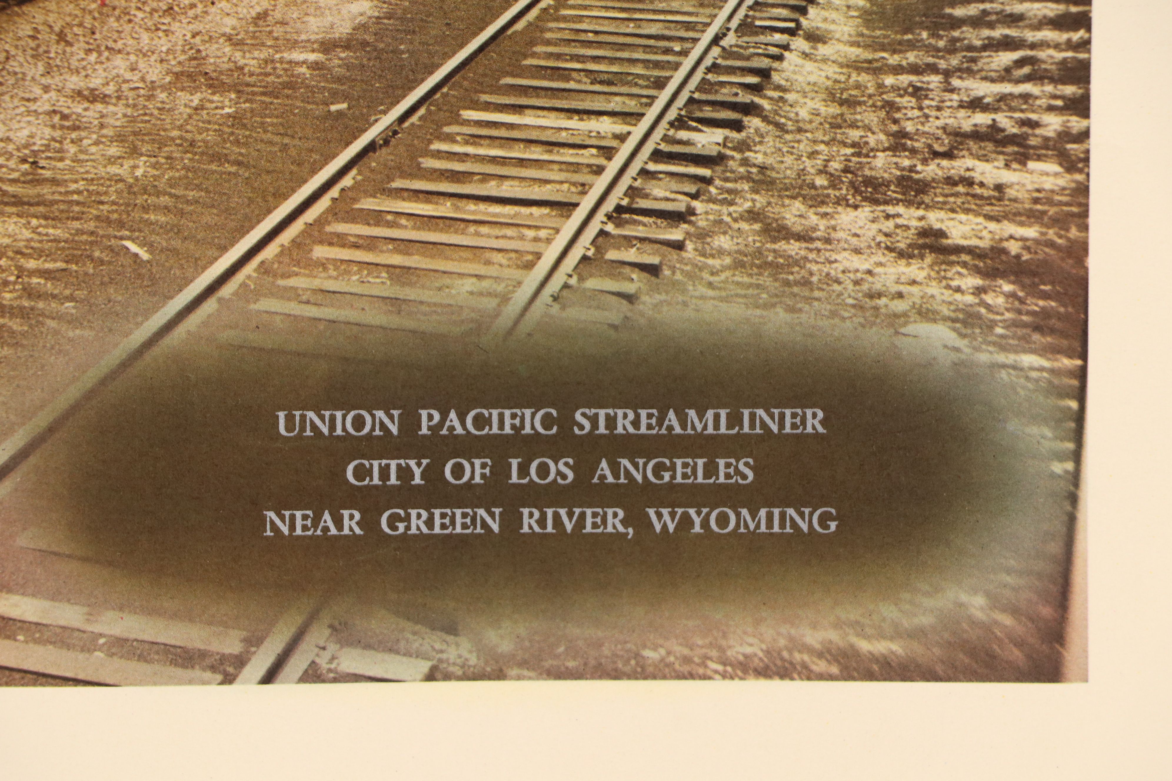 Offset Lithograph "Union Pacific Railroad, City of Los Angeles...," 20th Century