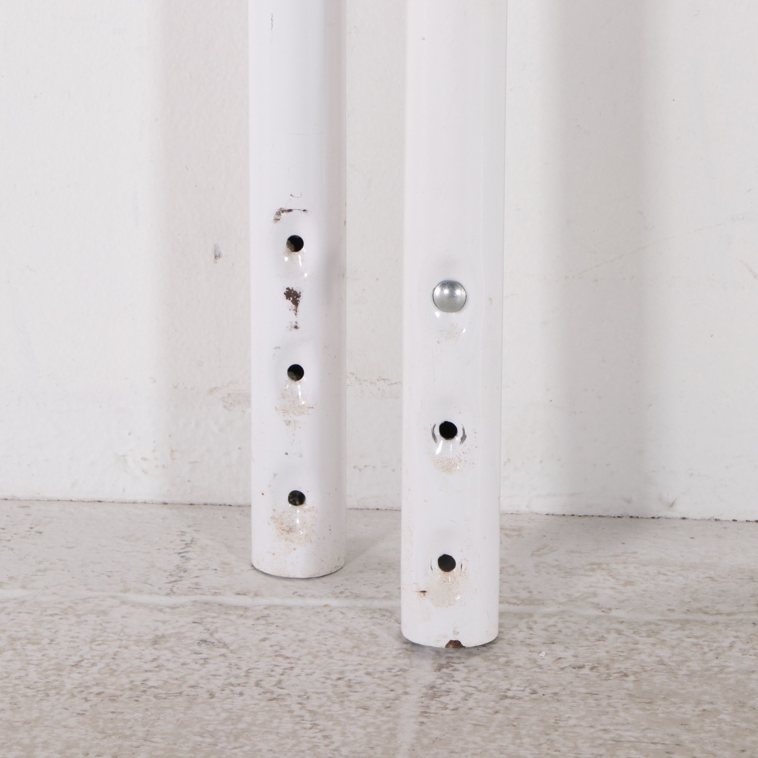 Victorian Style Metal Twin Headboards with Wicker Rocking Chair and Chest