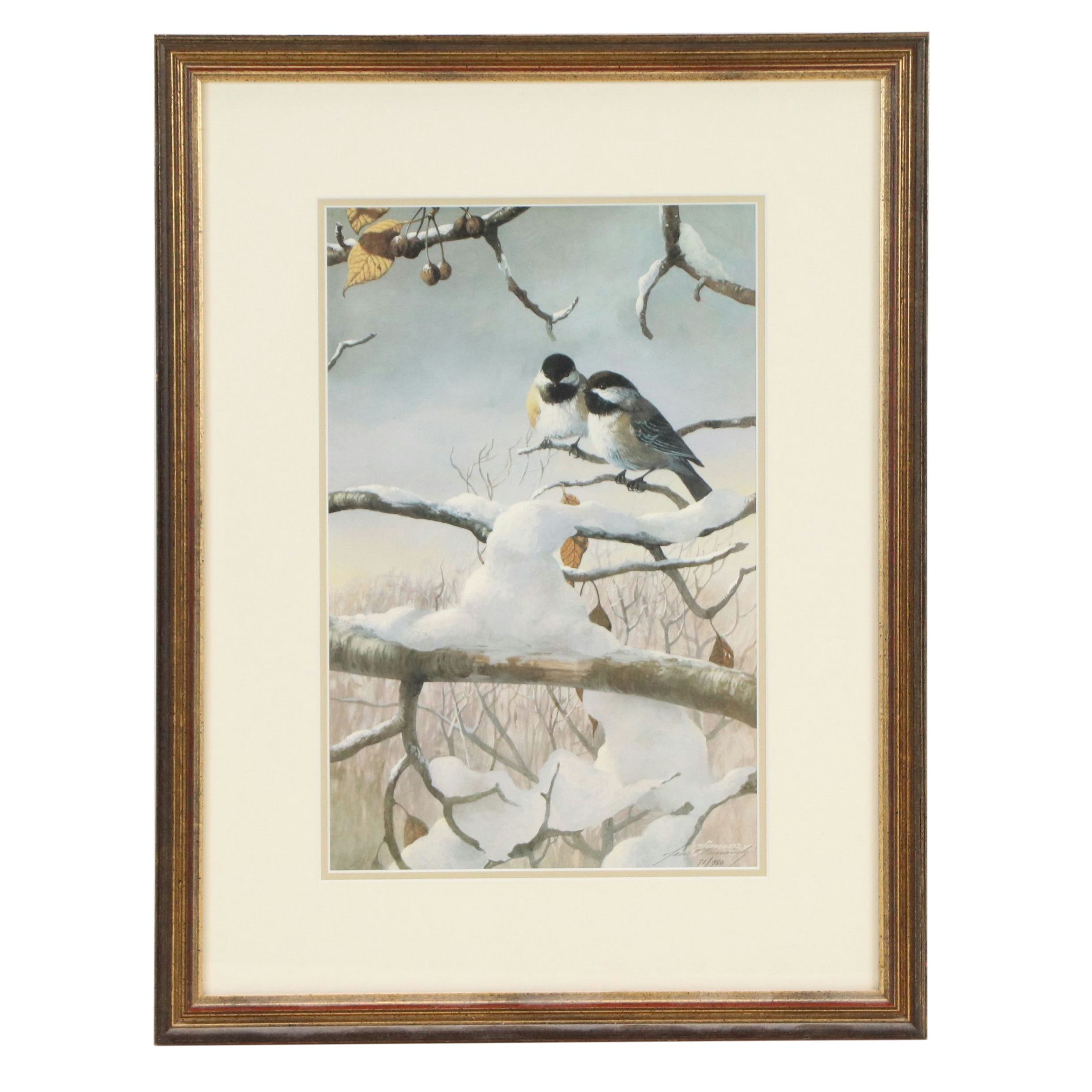 Mario Fernández Offset Lithograph "Spring Robins" and More