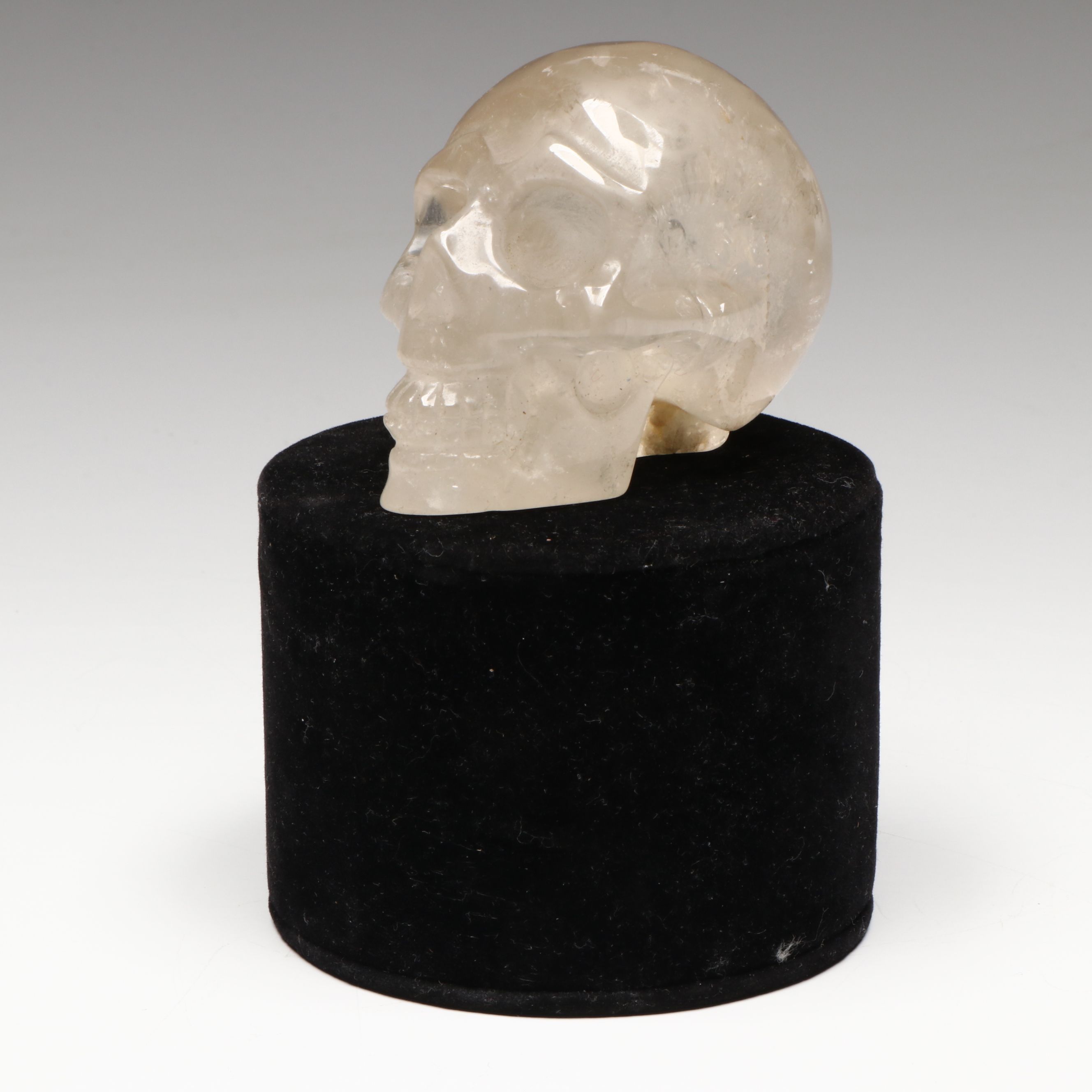Aztec Style Rock Crystal Skull