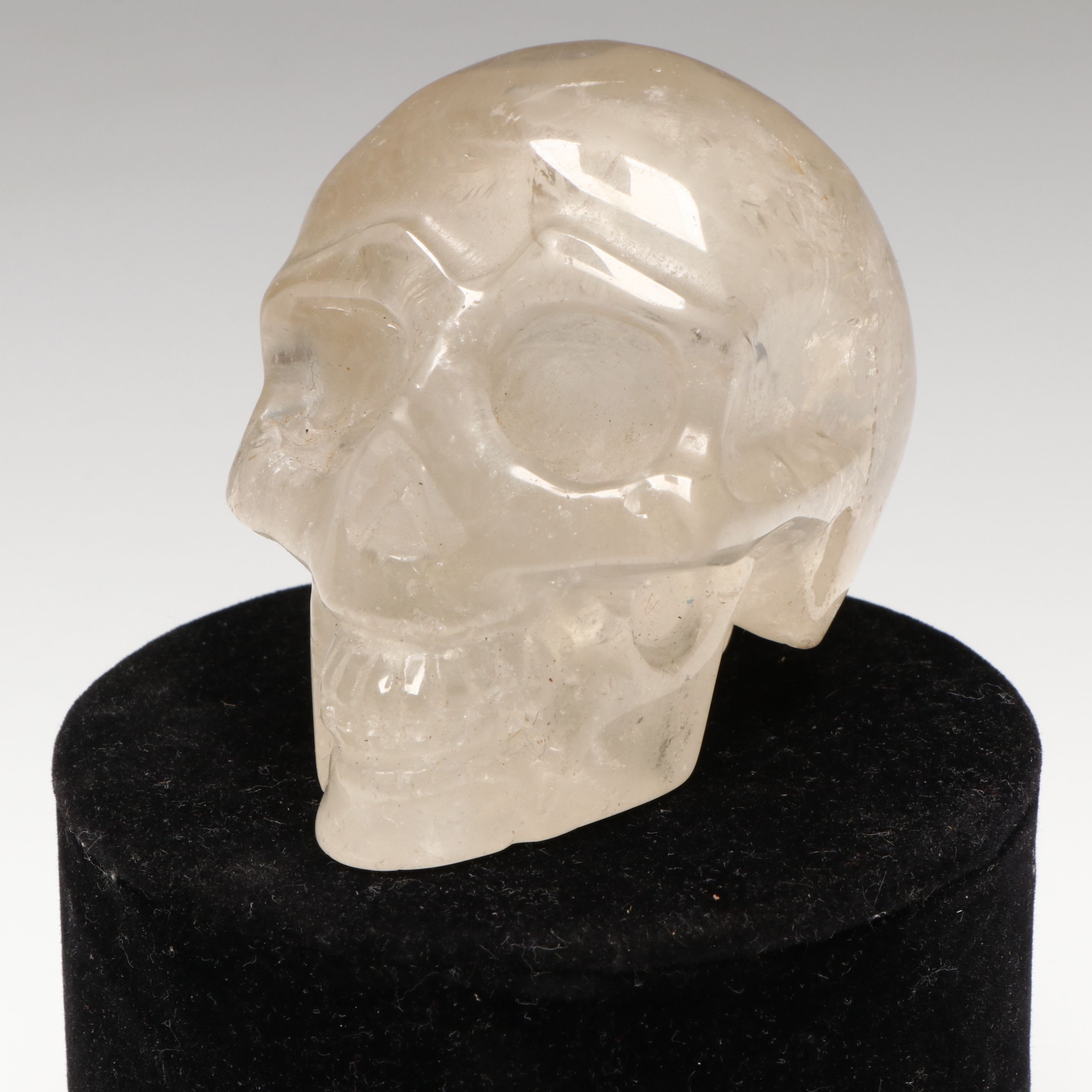 Aztec Style Rock Crystal Skull