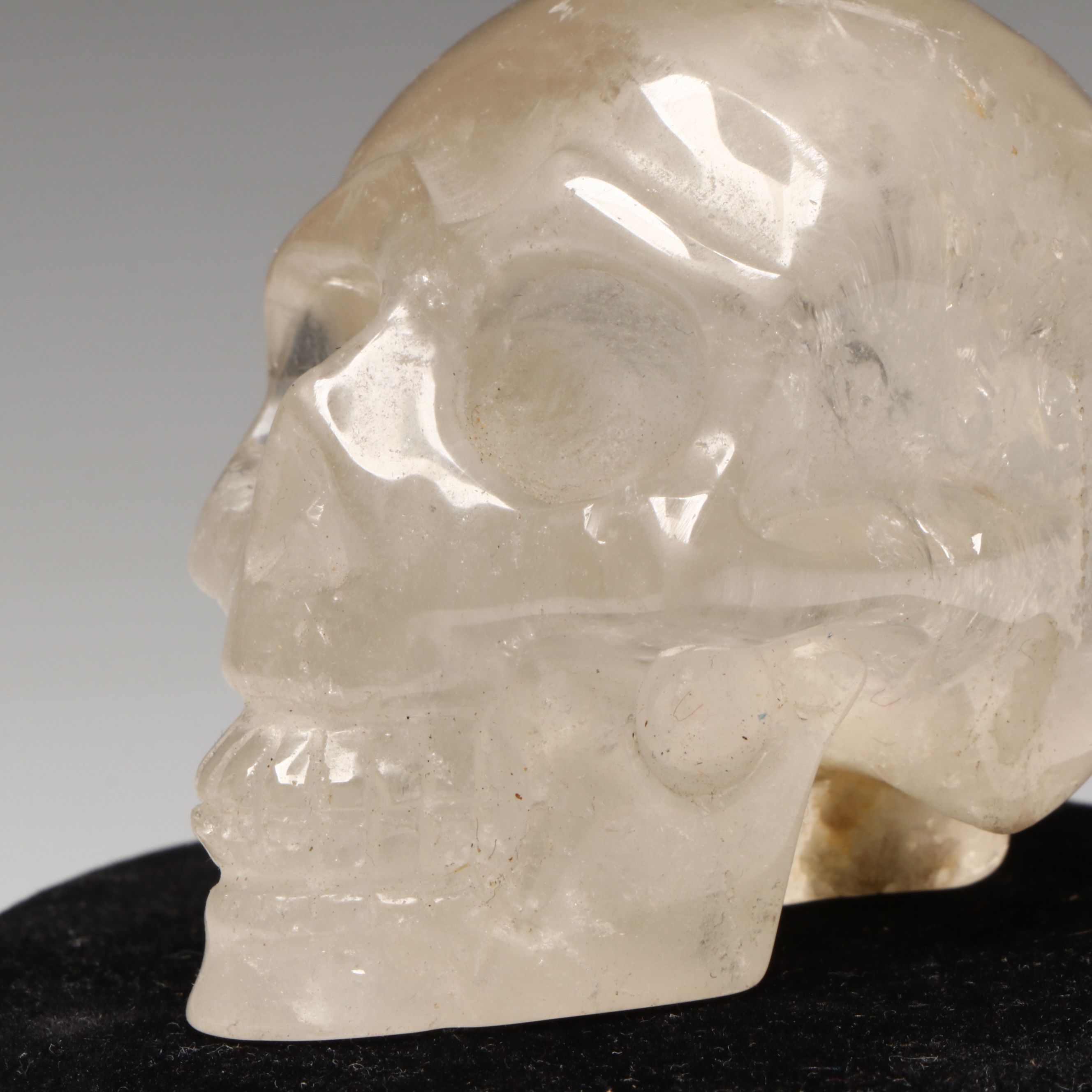 Aztec Style Rock Crystal Skull