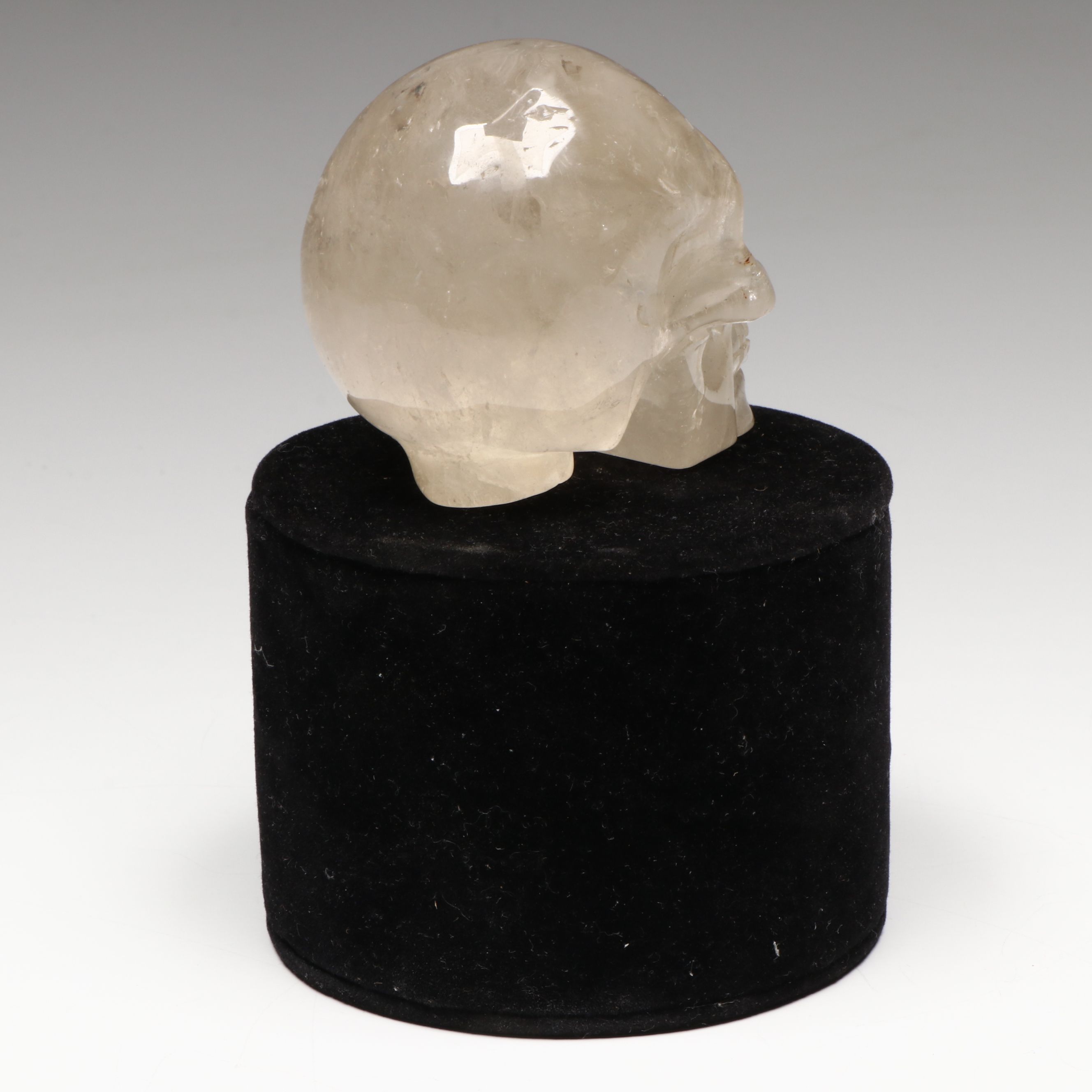 Aztec Style Rock Crystal Skull