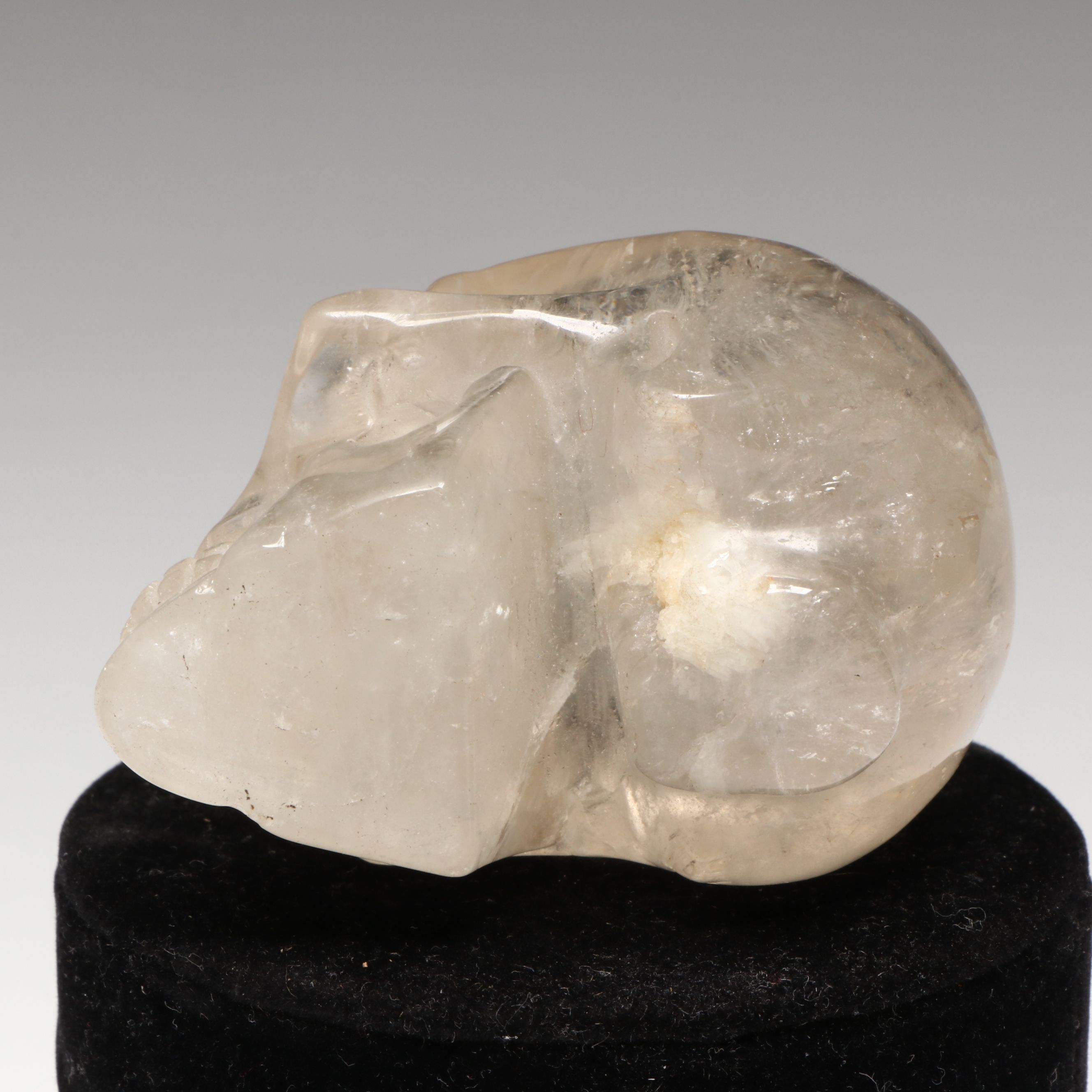 Aztec Style Rock Crystal Skull