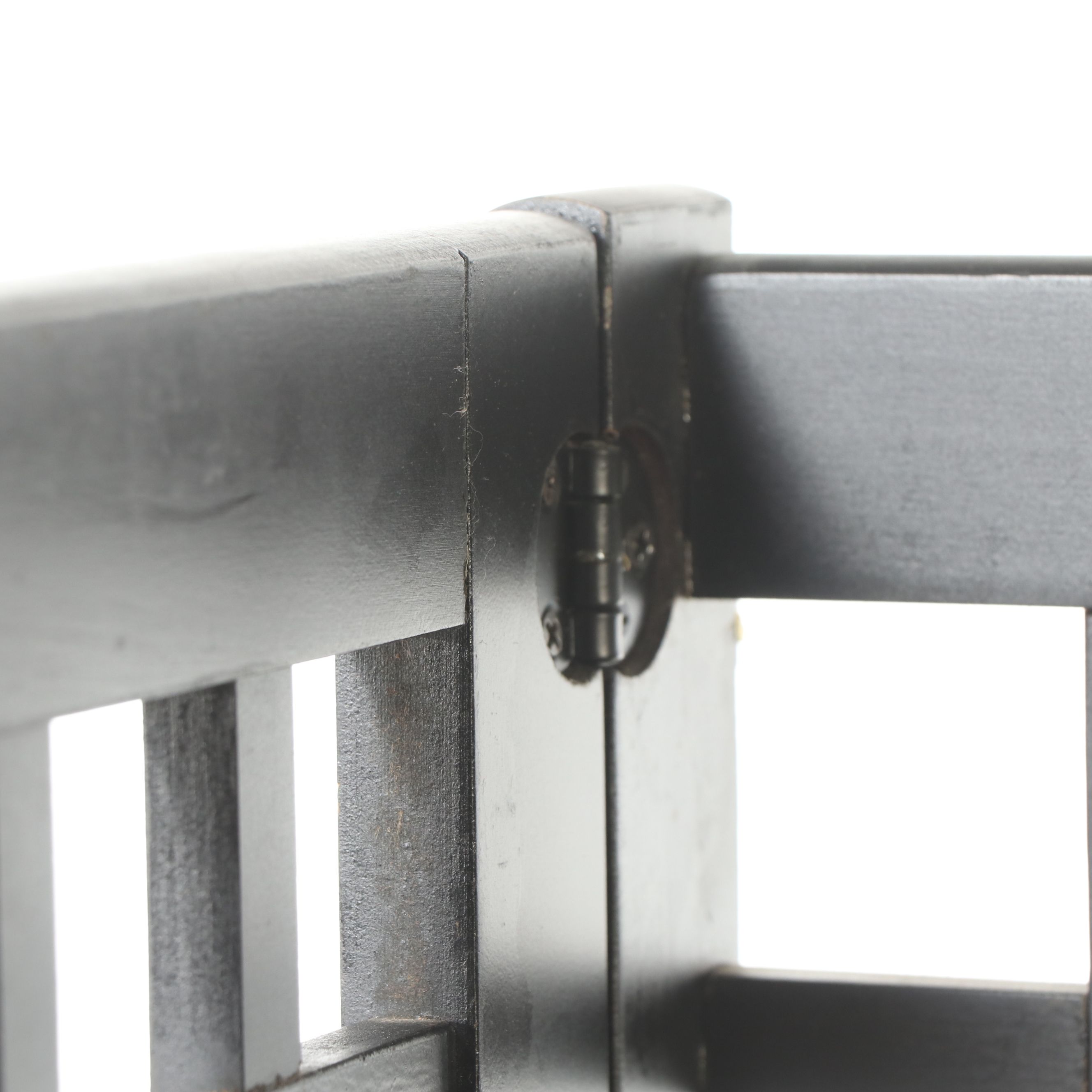 Pier 1 Imports Mission Style Folding Shelf with Other Walnut Finish Side Table