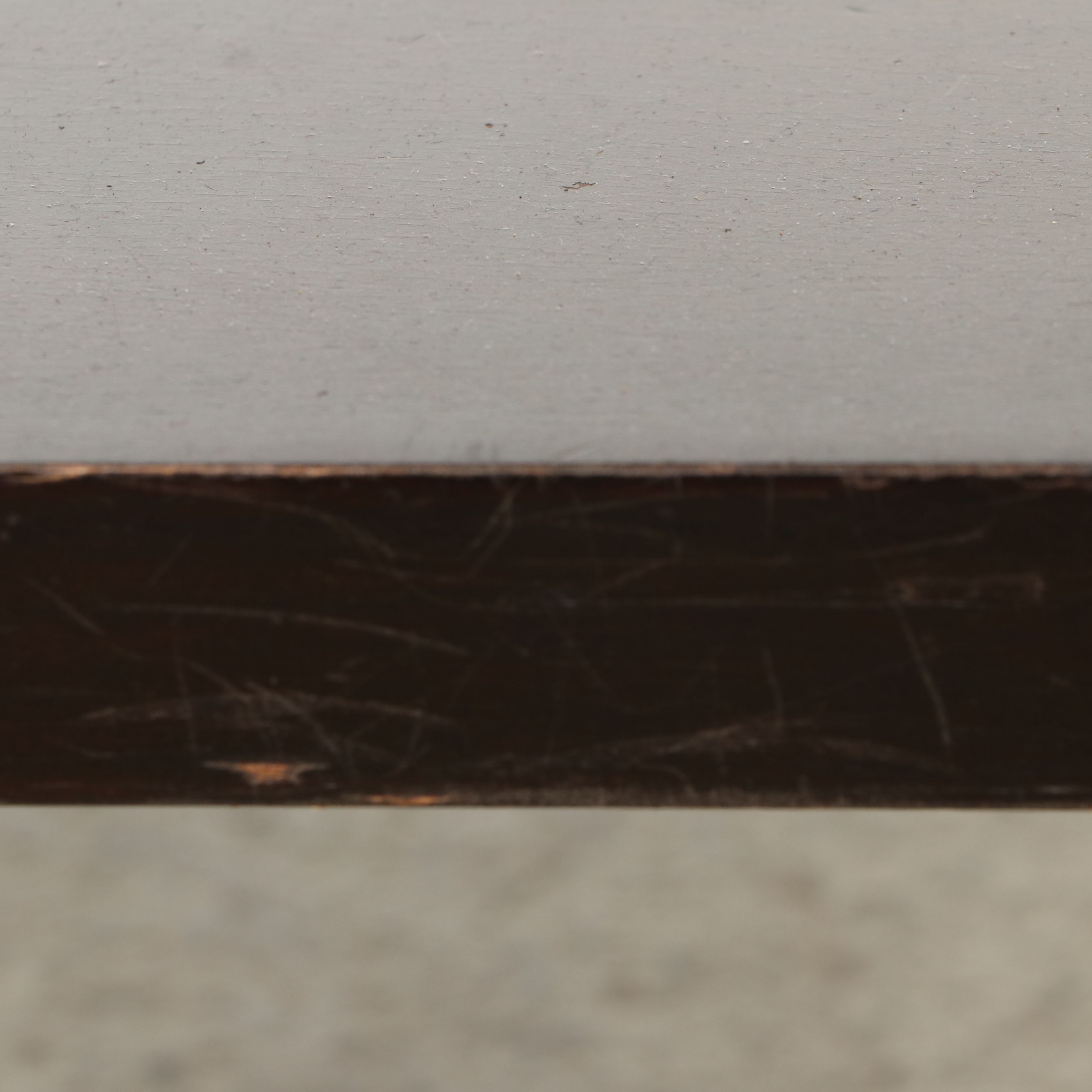 Pier 1 Imports Mission Style Folding Shelf with Other Walnut Finish Side Table