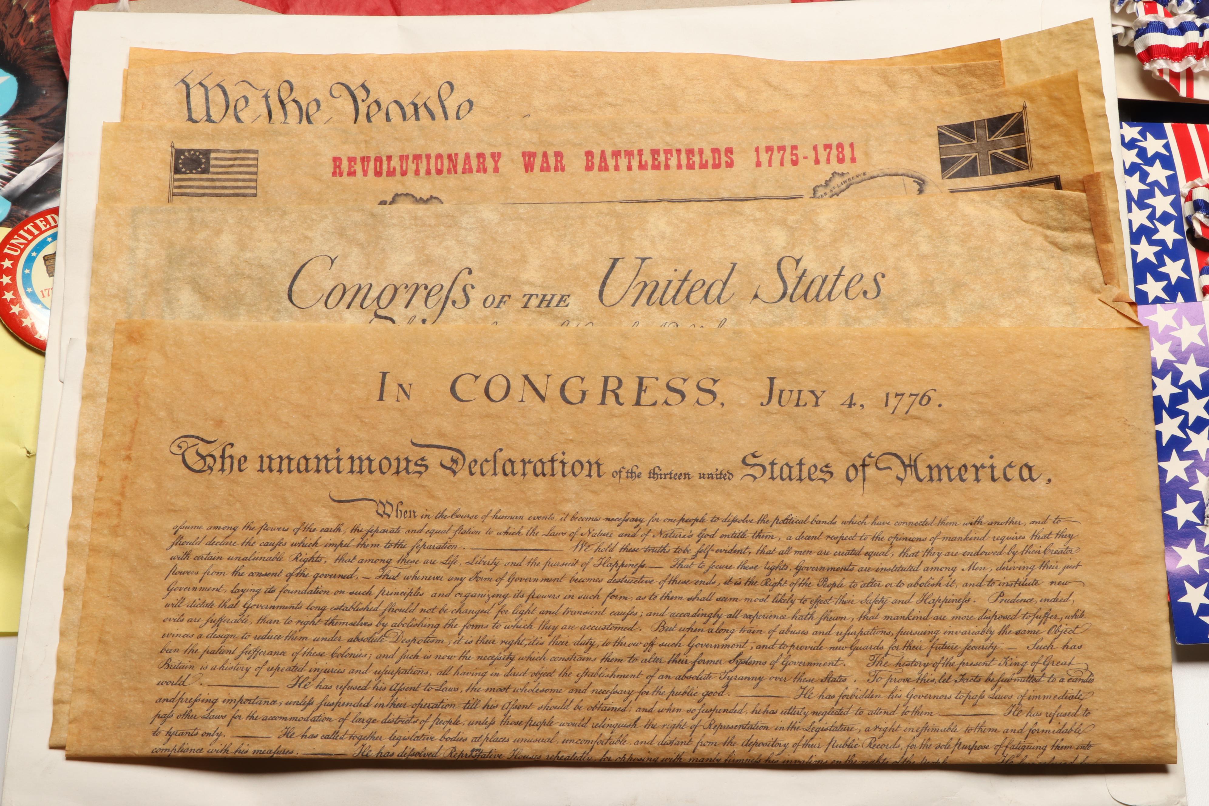 "Men of '76" Figures with More 1976 United States Bicentennial Memorabilia