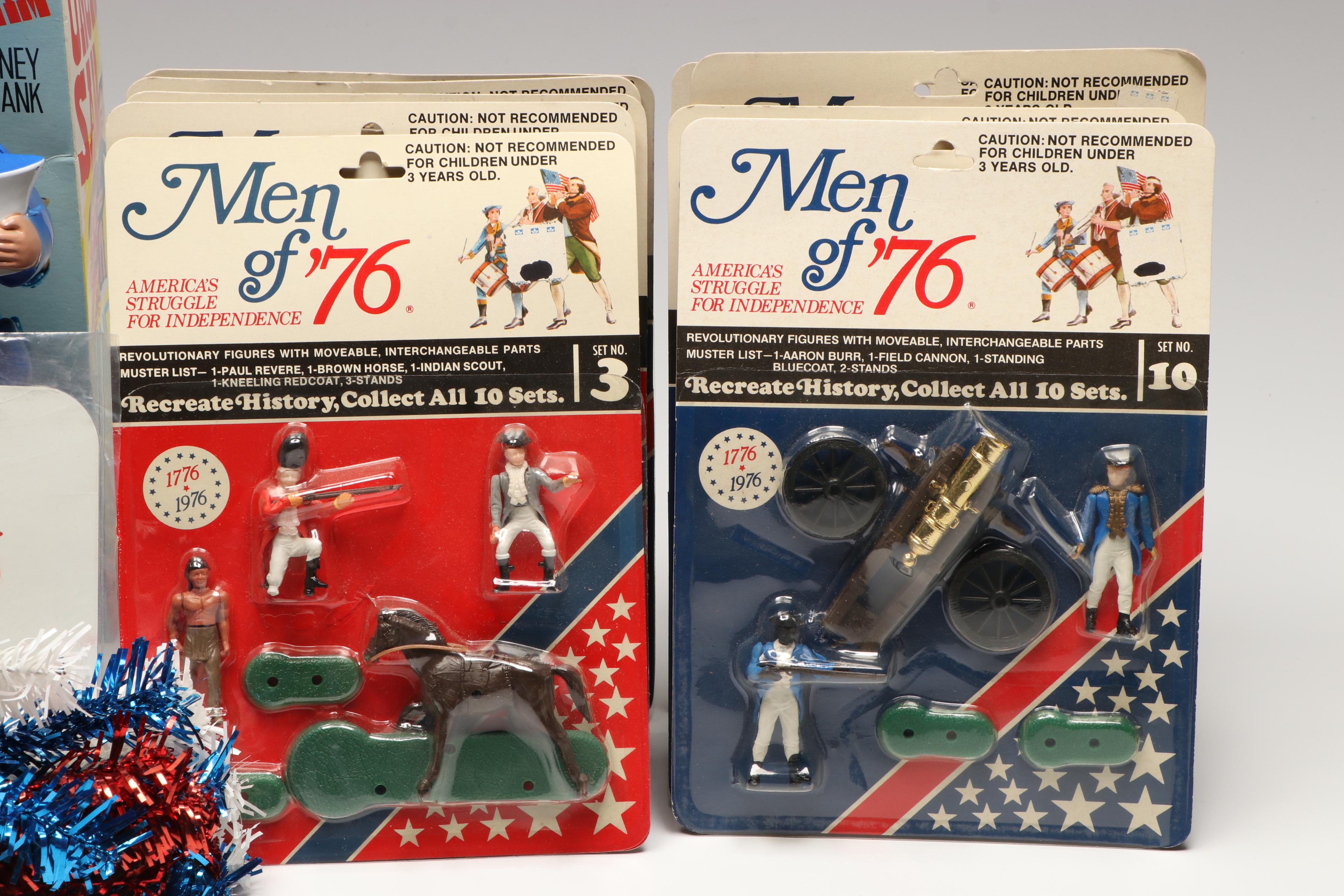 "Men of '76" Figures with More 1976 United States Bicentennial Memorabilia