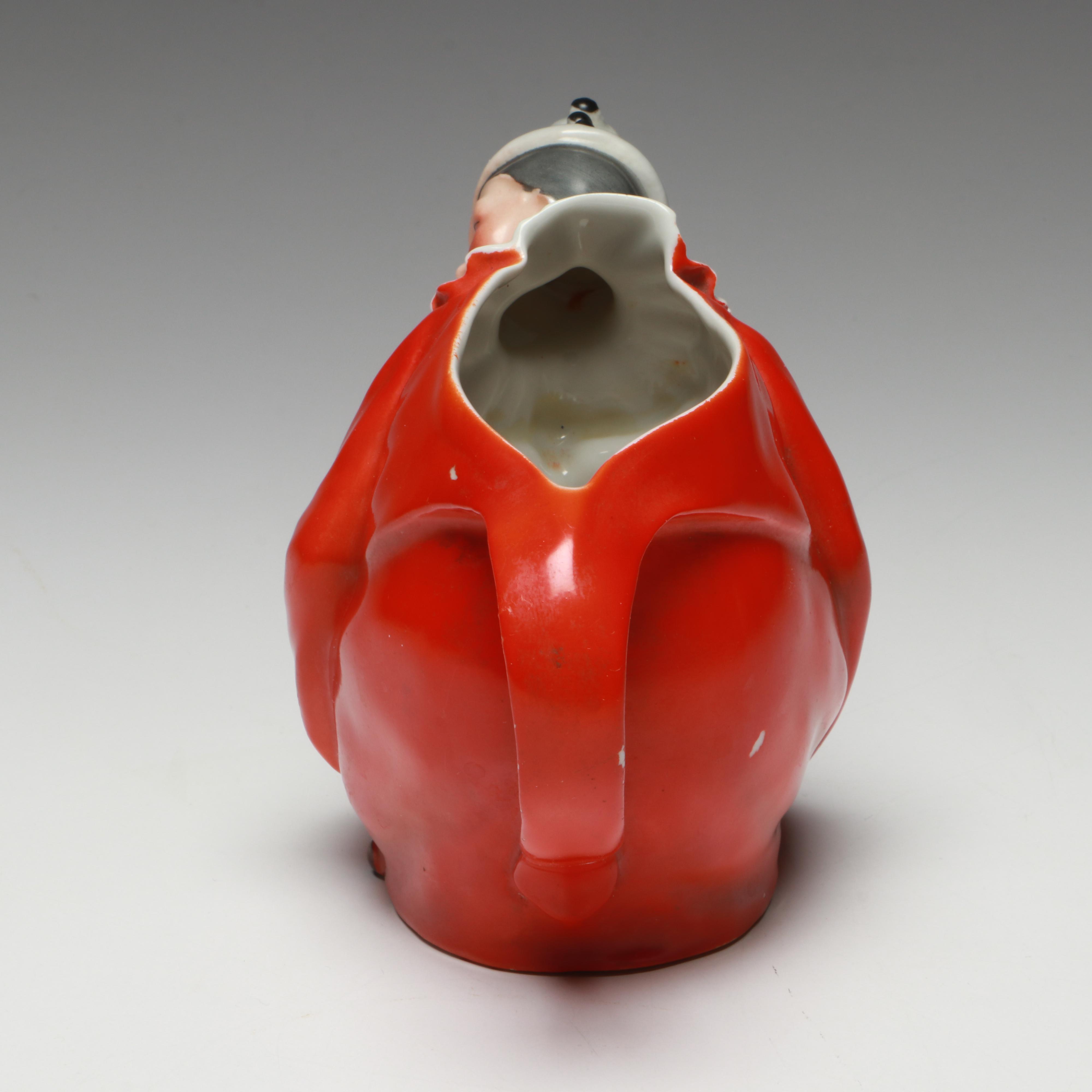 Royal Bayreuth Bavaria Porcelain Clown Creamer with Figural Shakers