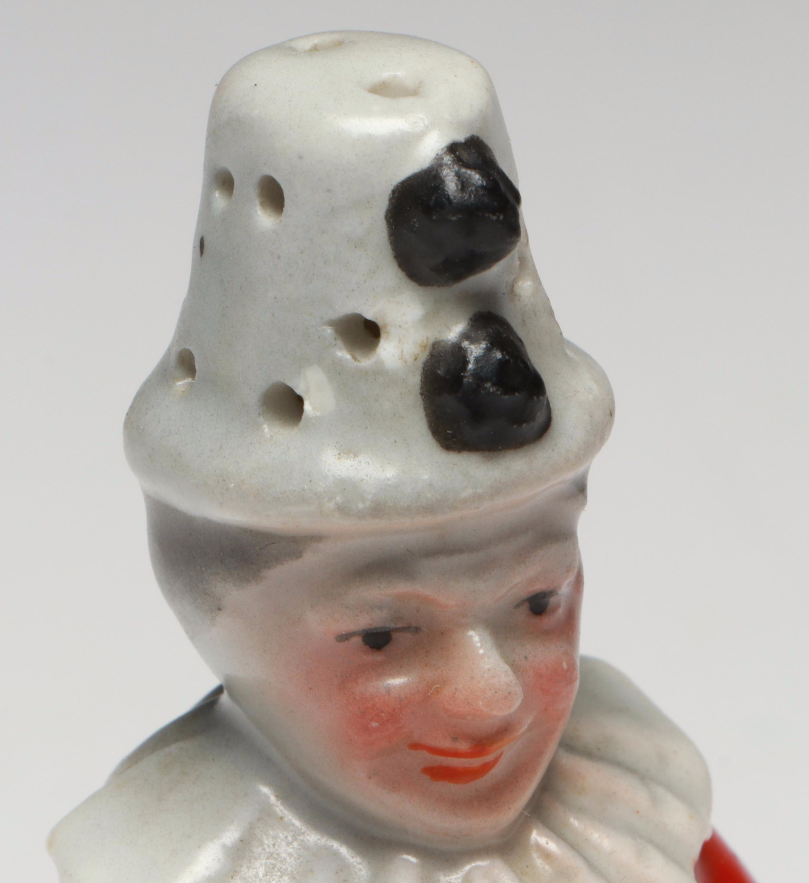Royal Bayreuth Bavaria Porcelain Clown Creamer with Figural Shakers