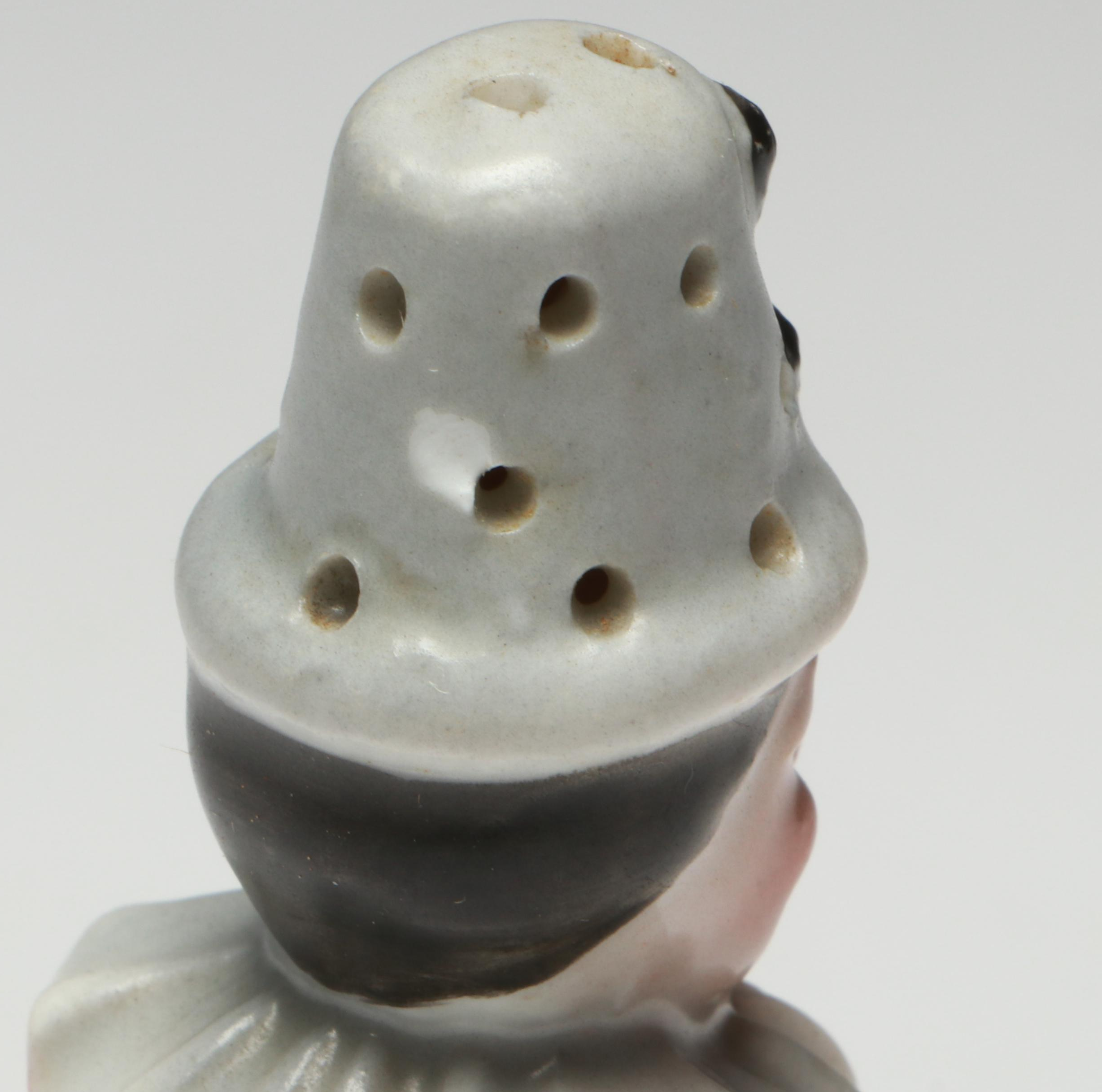 Royal Bayreuth Bavaria Porcelain Clown Creamer with Figural Shakers