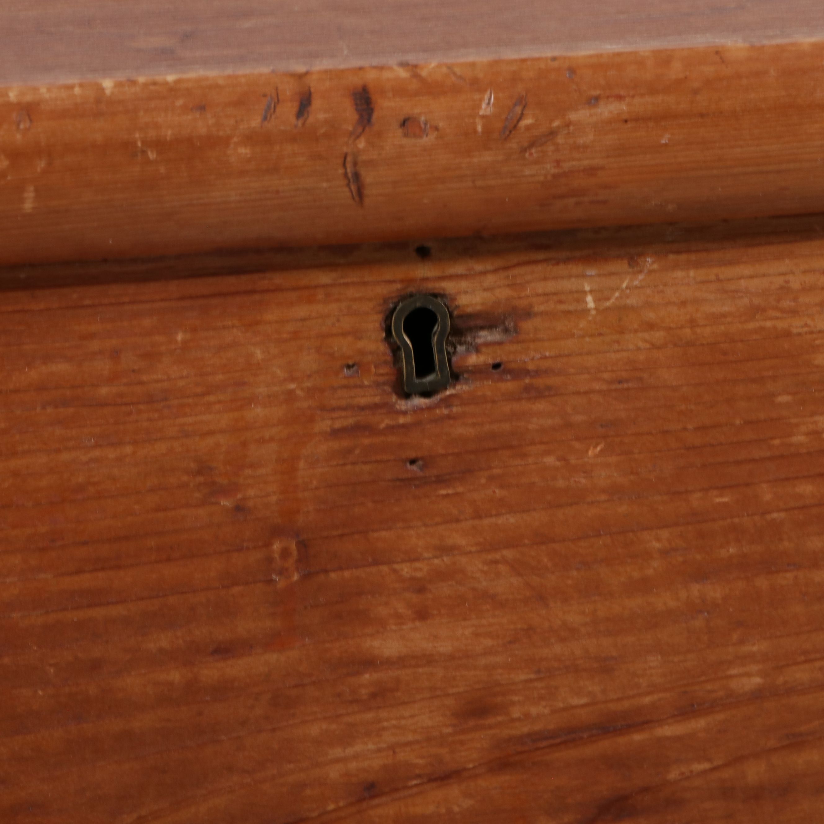 Primitive Georgian Style Pine Chest with Drawers