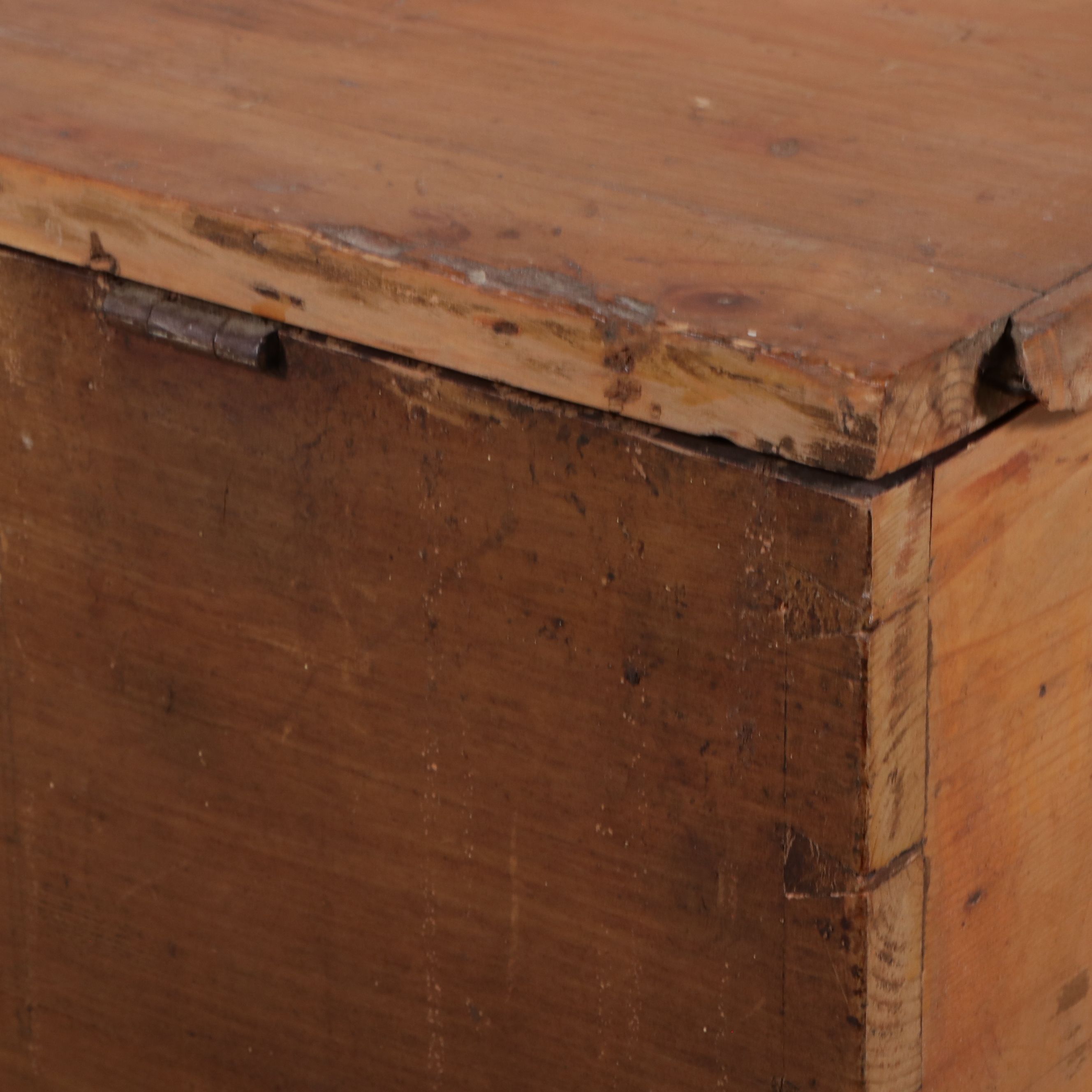 Primitive Georgian Style Pine Chest with Drawers