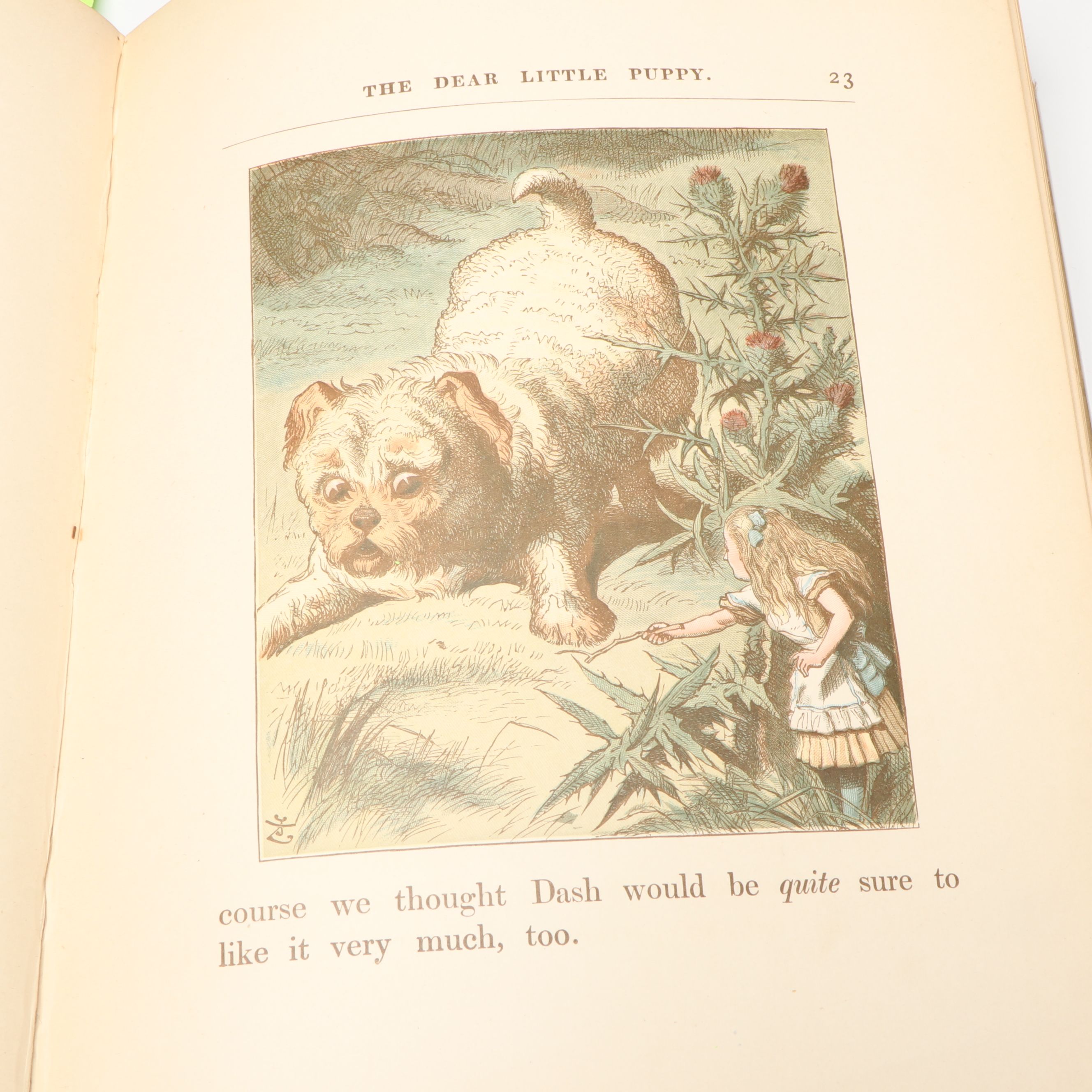 Illustrated "The Nursery Alice" by Lewis Carroll, 1890