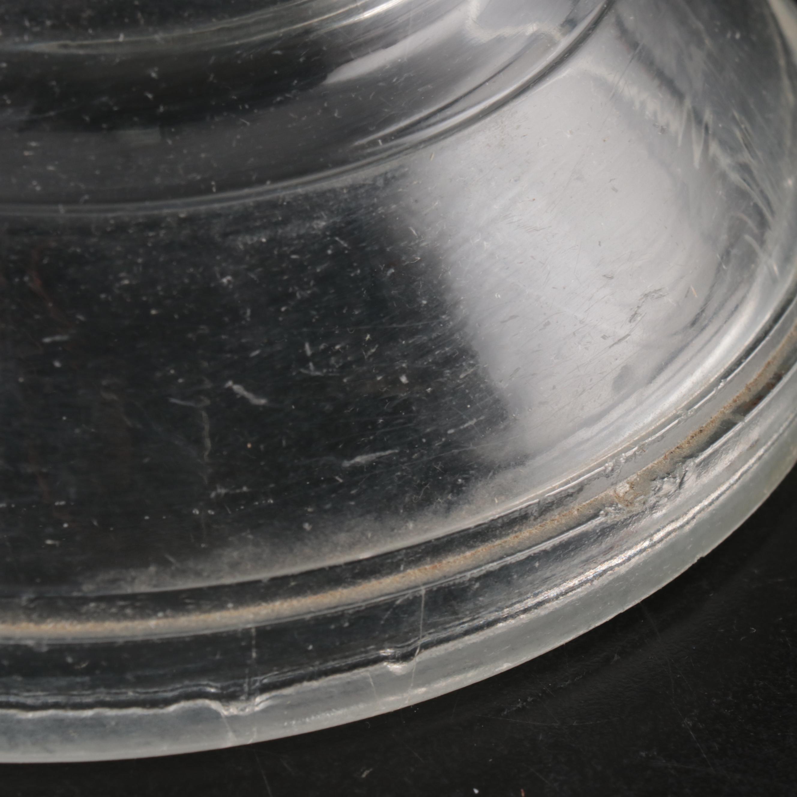 Victorian Style Pressed Glass with Scovill Queen No. 2 Kerosene Lamp