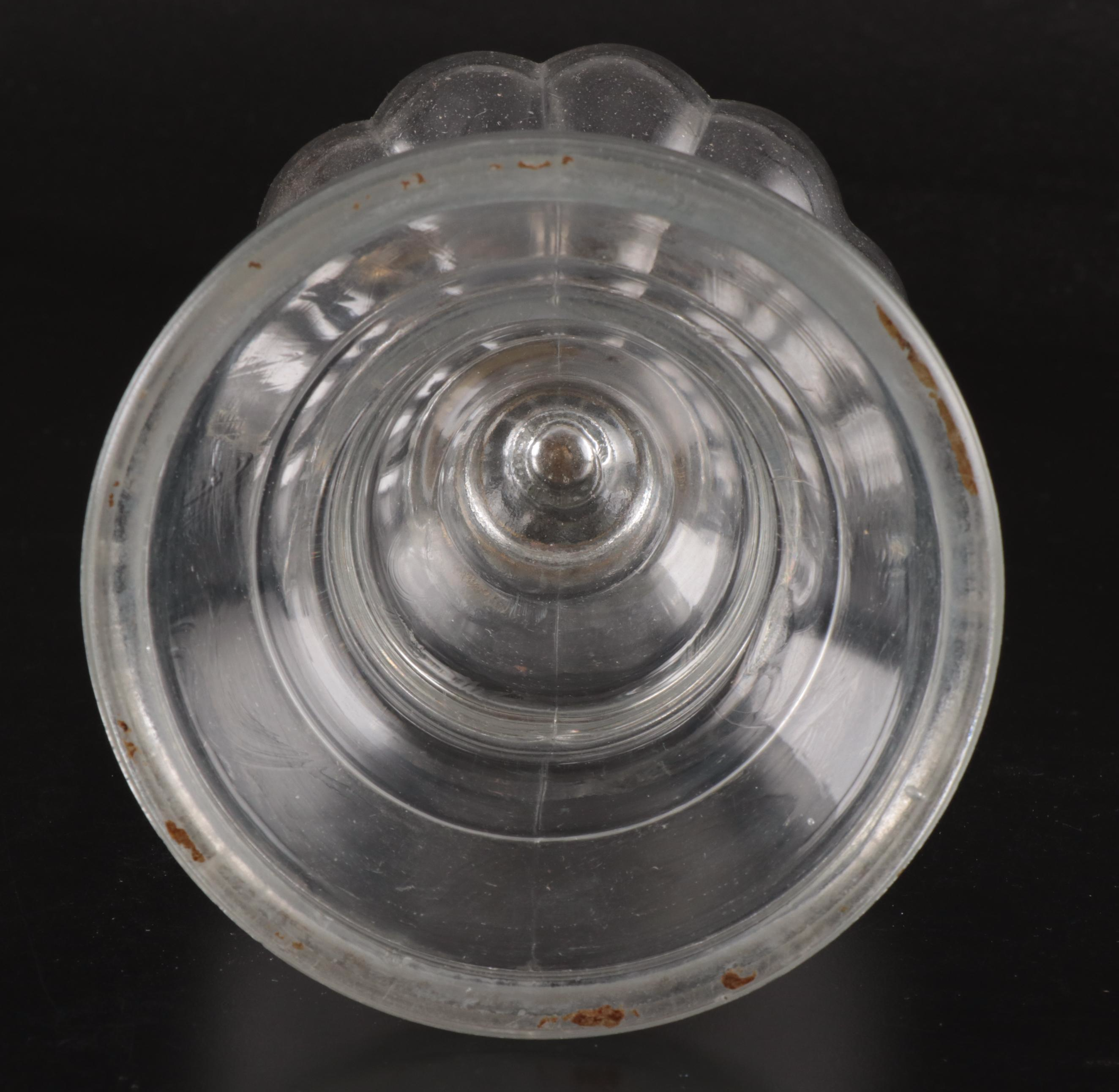 Victorian Style Pressed Glass with Scovill Queen No. 2 Kerosene Lamp