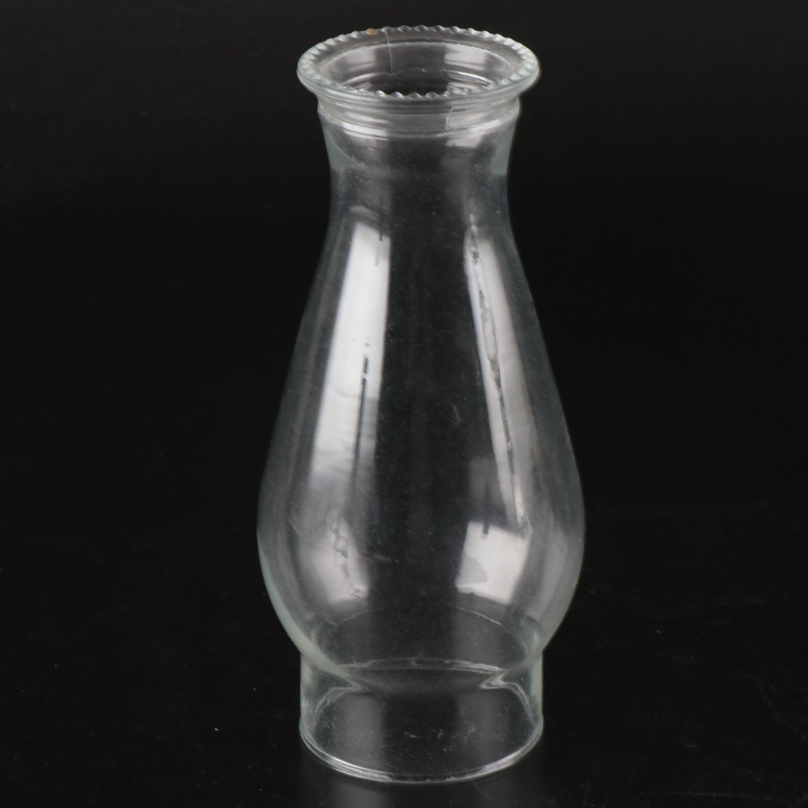 Victorian Style Pressed Glass with Scovill Queen No. 2 Kerosene Lamp