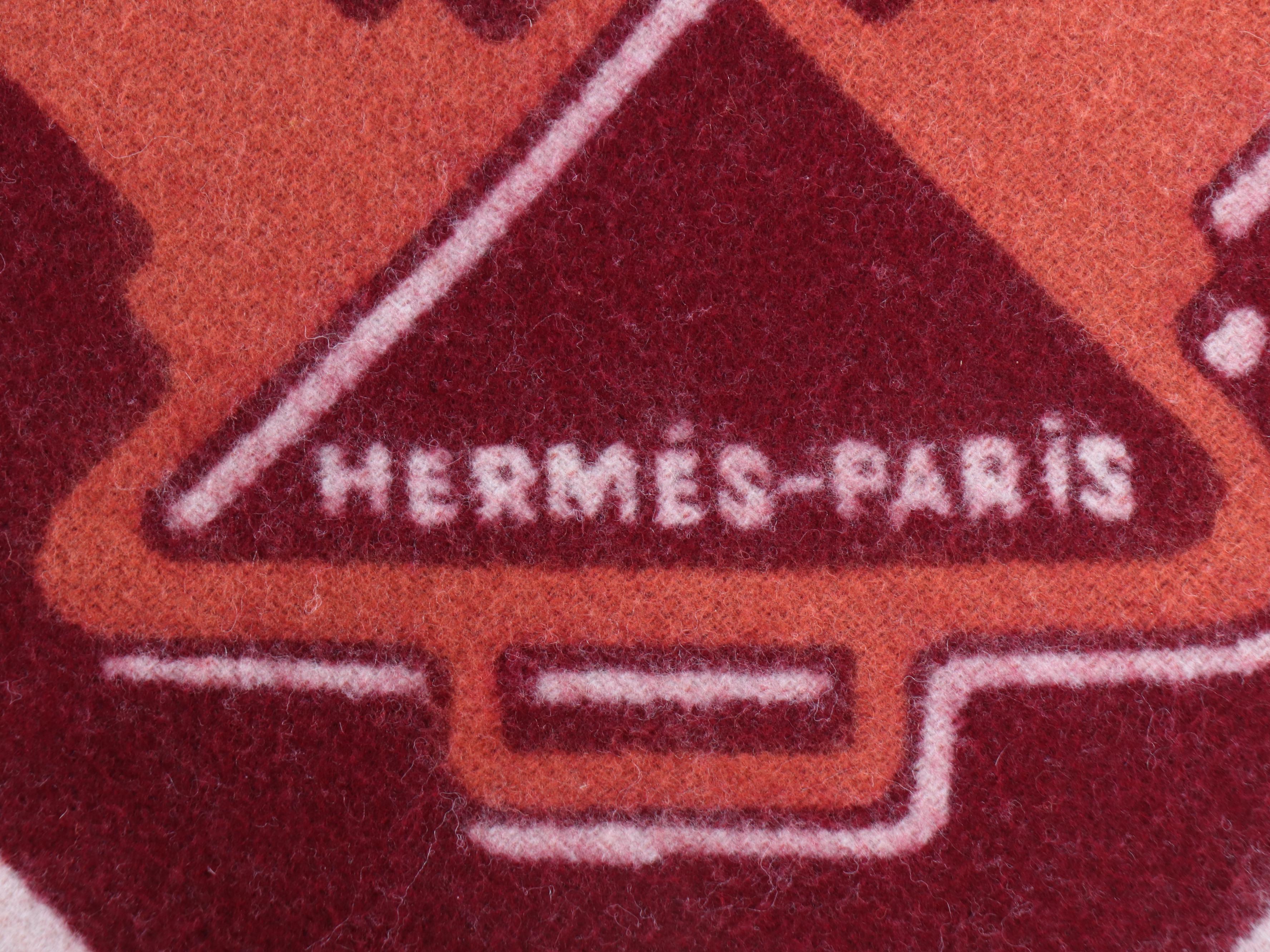 Hermès "Tatersale" Merino Wool and Cashmere Blanket