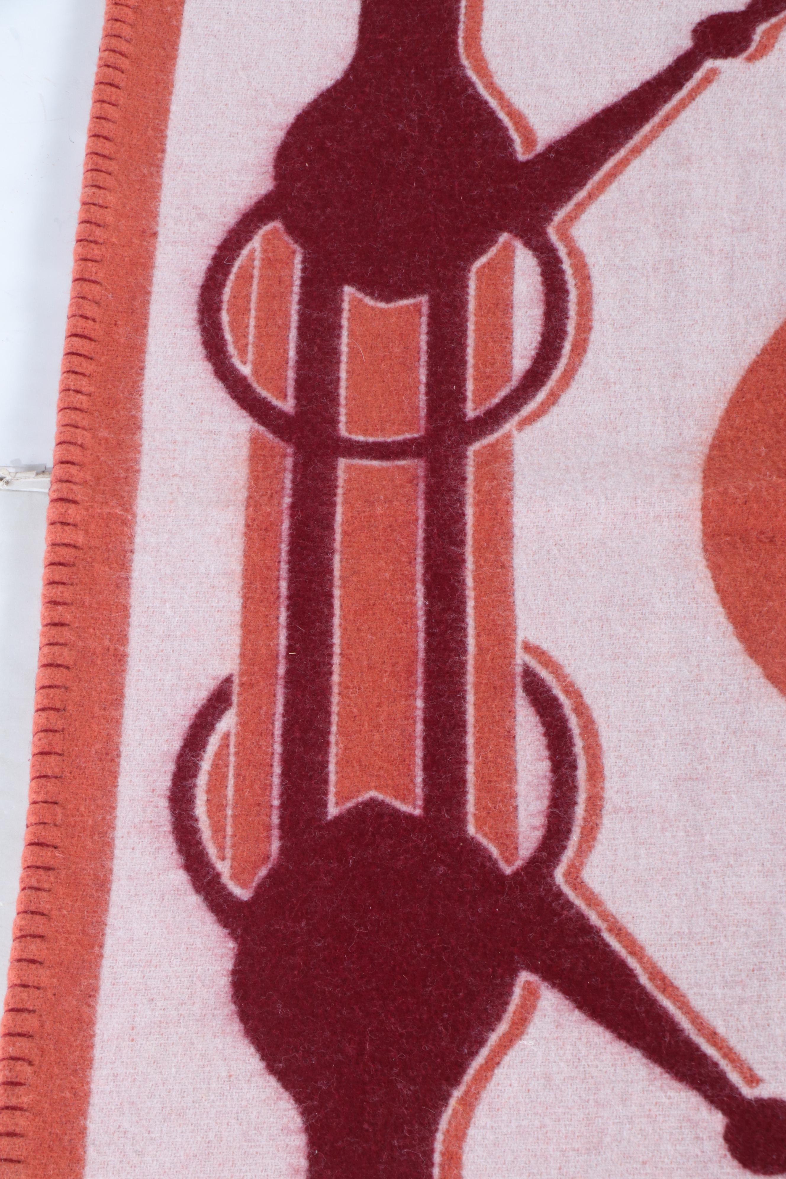 Hermès "Tatersale" Merino Wool and Cashmere Blanket