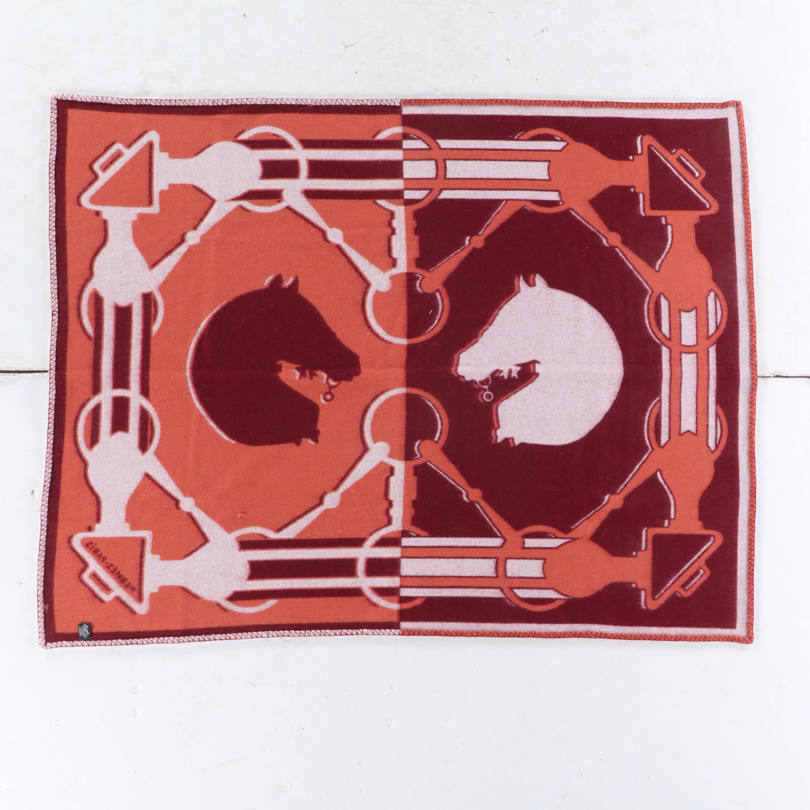 Hermès "Tatersale" Merino Wool and Cashmere Blanket