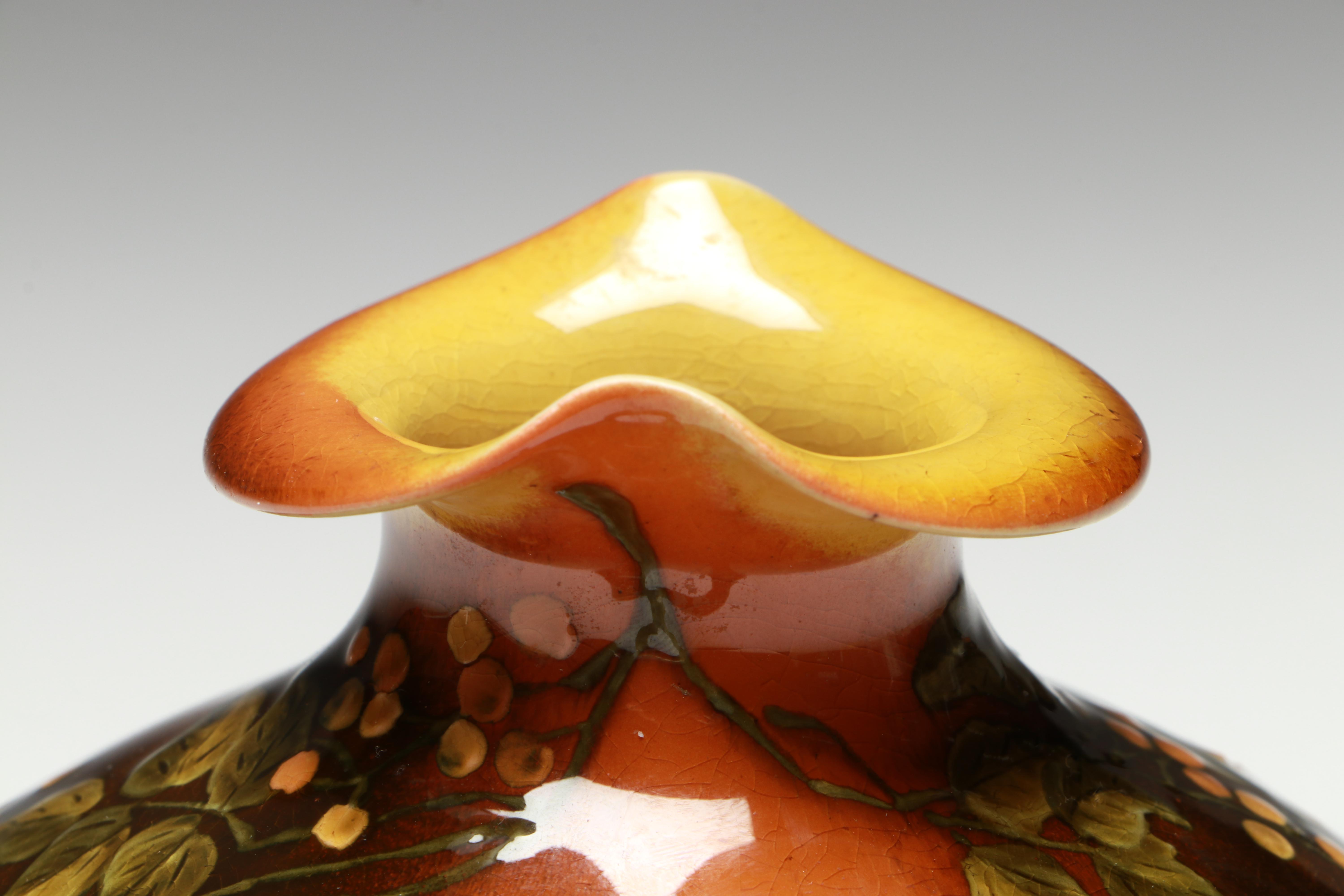 Rookwood Pottery Standard Glaze Double Handled Vase, 1888