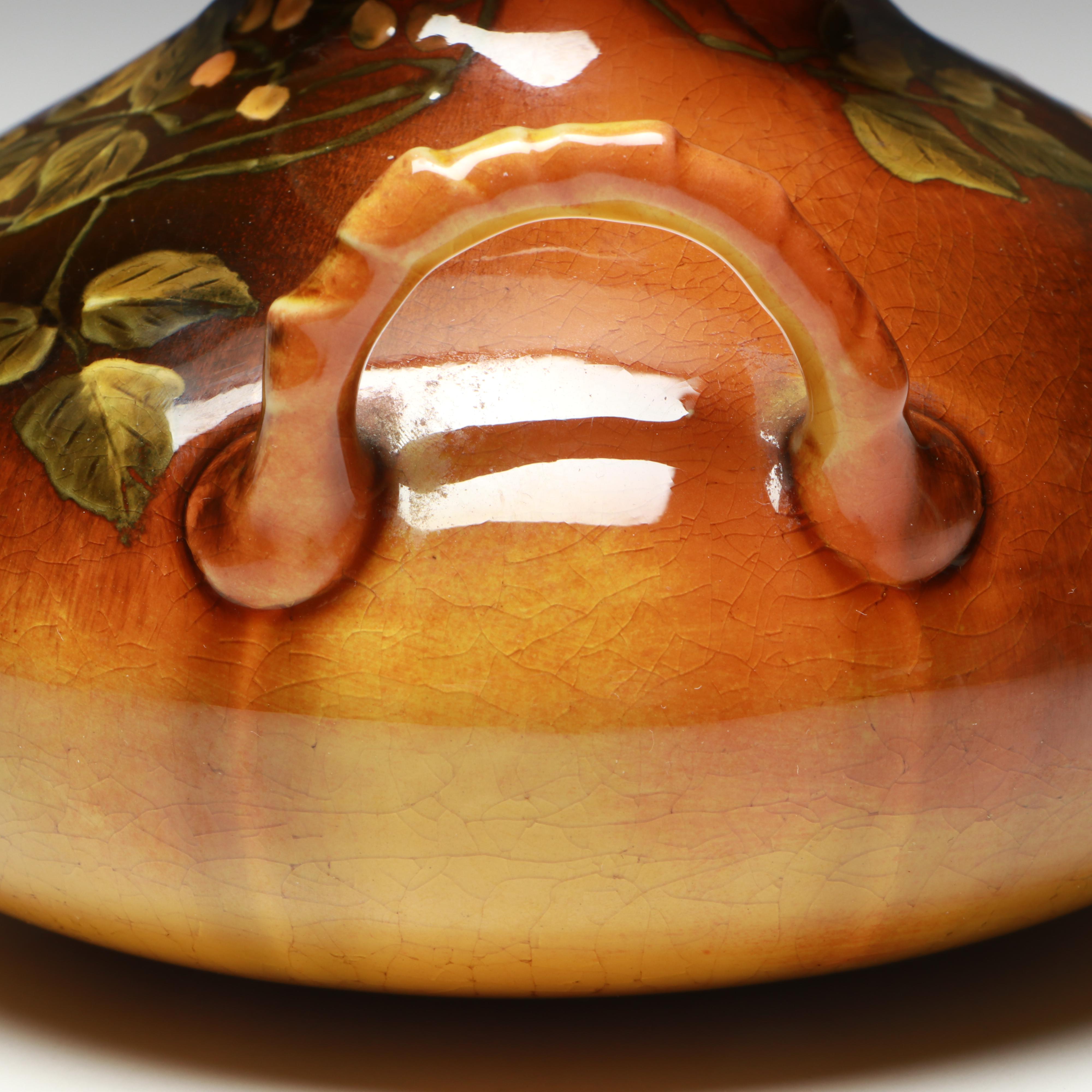 Rookwood Pottery Standard Glaze Double Handled Vase, 1888
