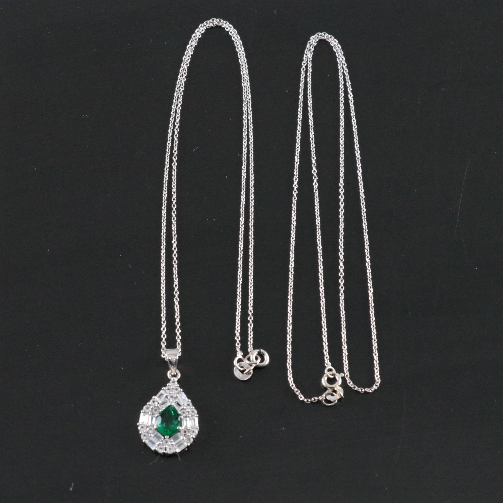 14 Assorted Sterling Silver Earrings and Necklaces