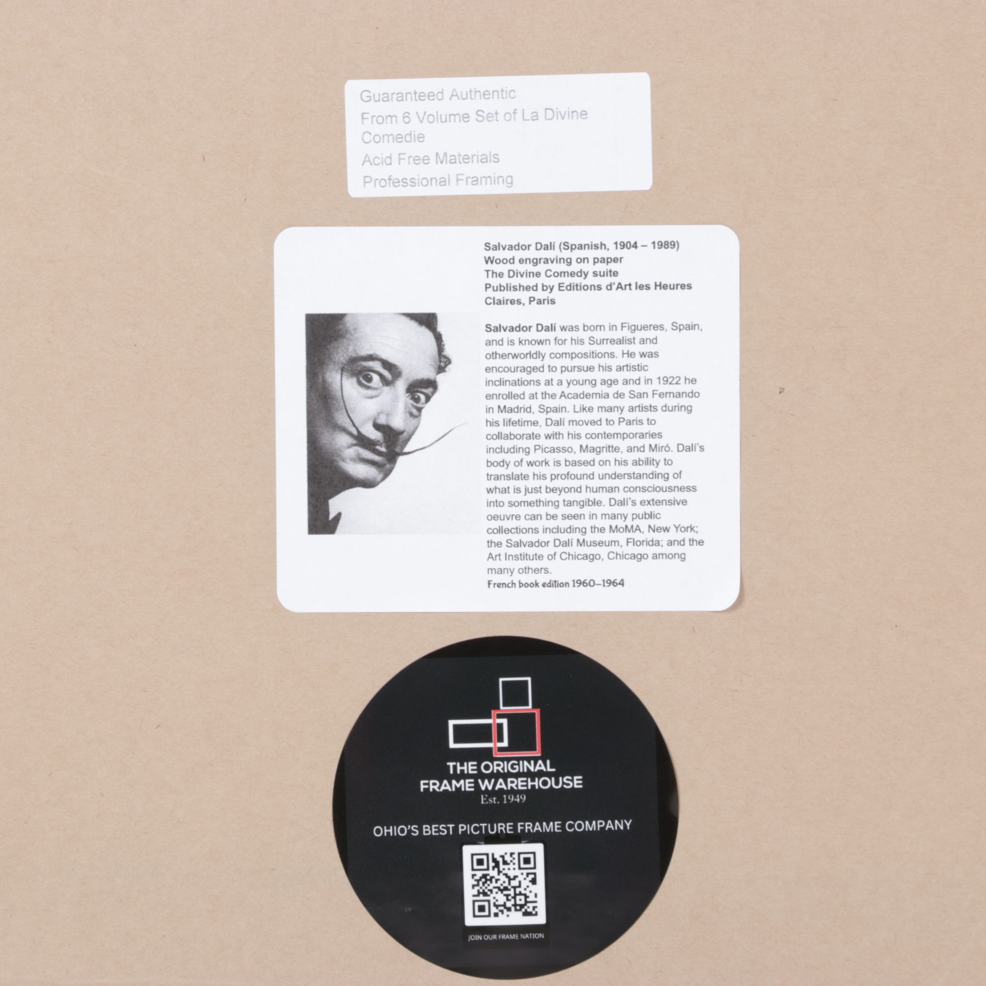 Salvador Dalí Wood Engraving "Le centaure," 1960–1964