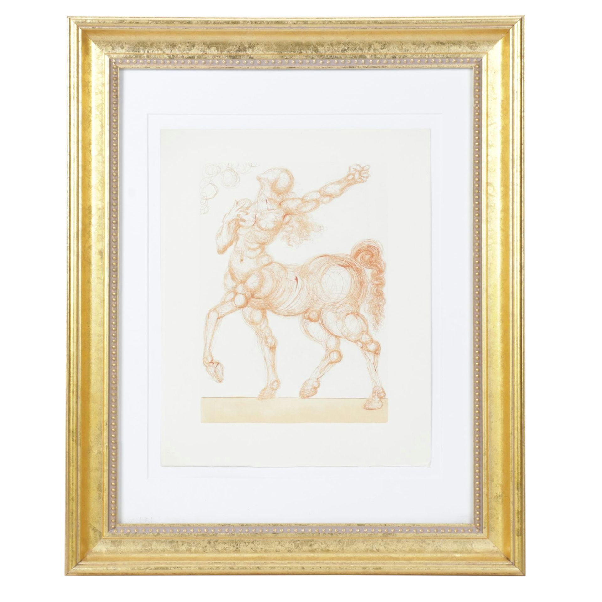 Salvador Dalí Wood Engraving "Le centaure," 1960–1964